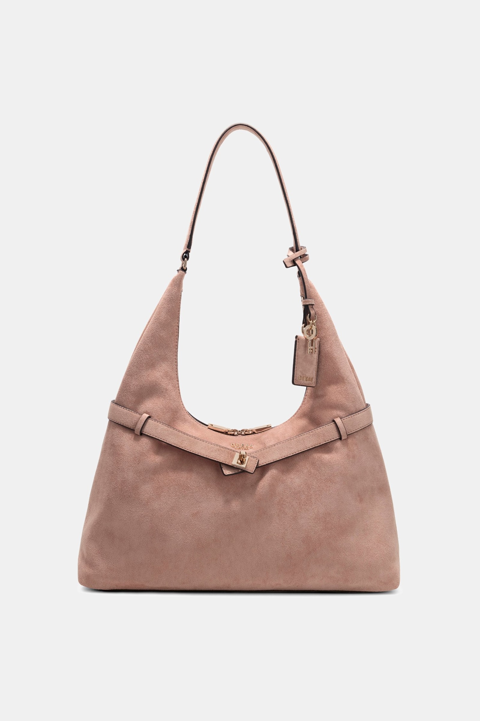 Guess Ella Hobo Tas in roze