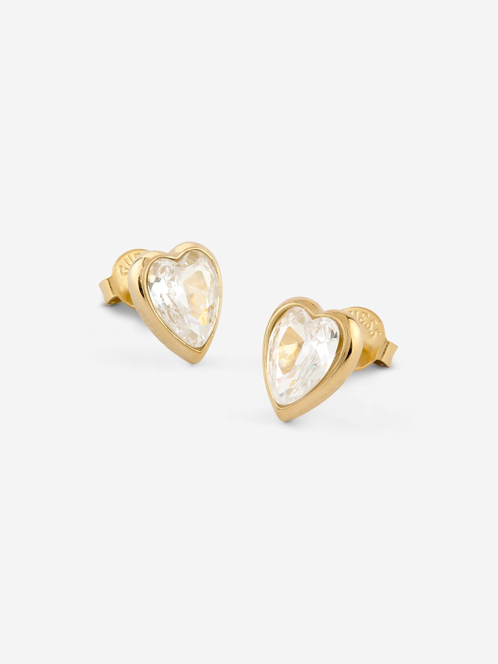 Guess Crystal Love-Oorbellen in goud