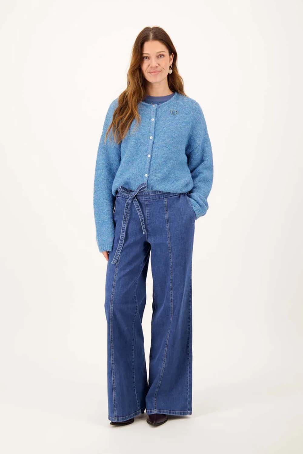 Zusss Vest Blauw dames in blauw
