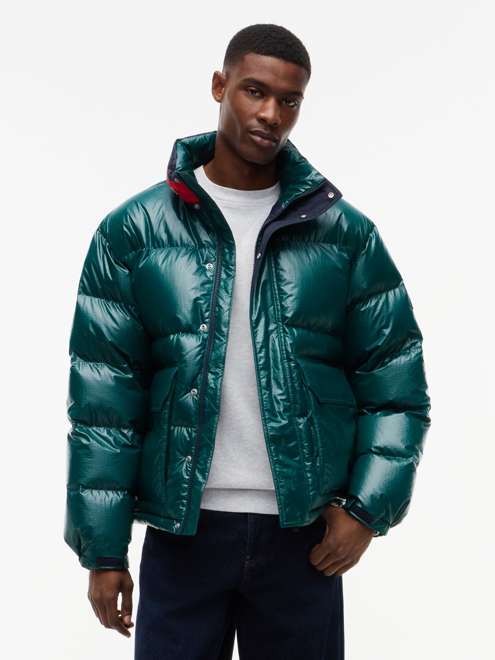 Tommy Jeans glanzend Alaska pufferjack met dons