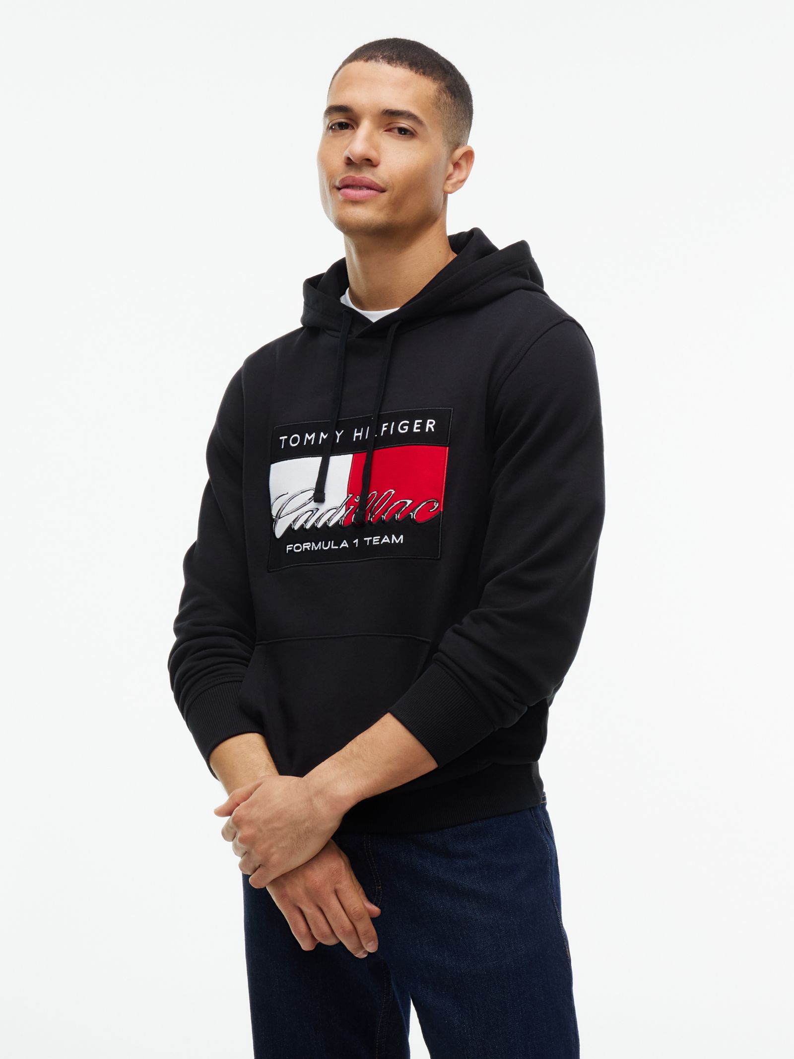 Tommy Hilfiger TH X Cadillac Formula 1® Team Hoodie met vlag graphic