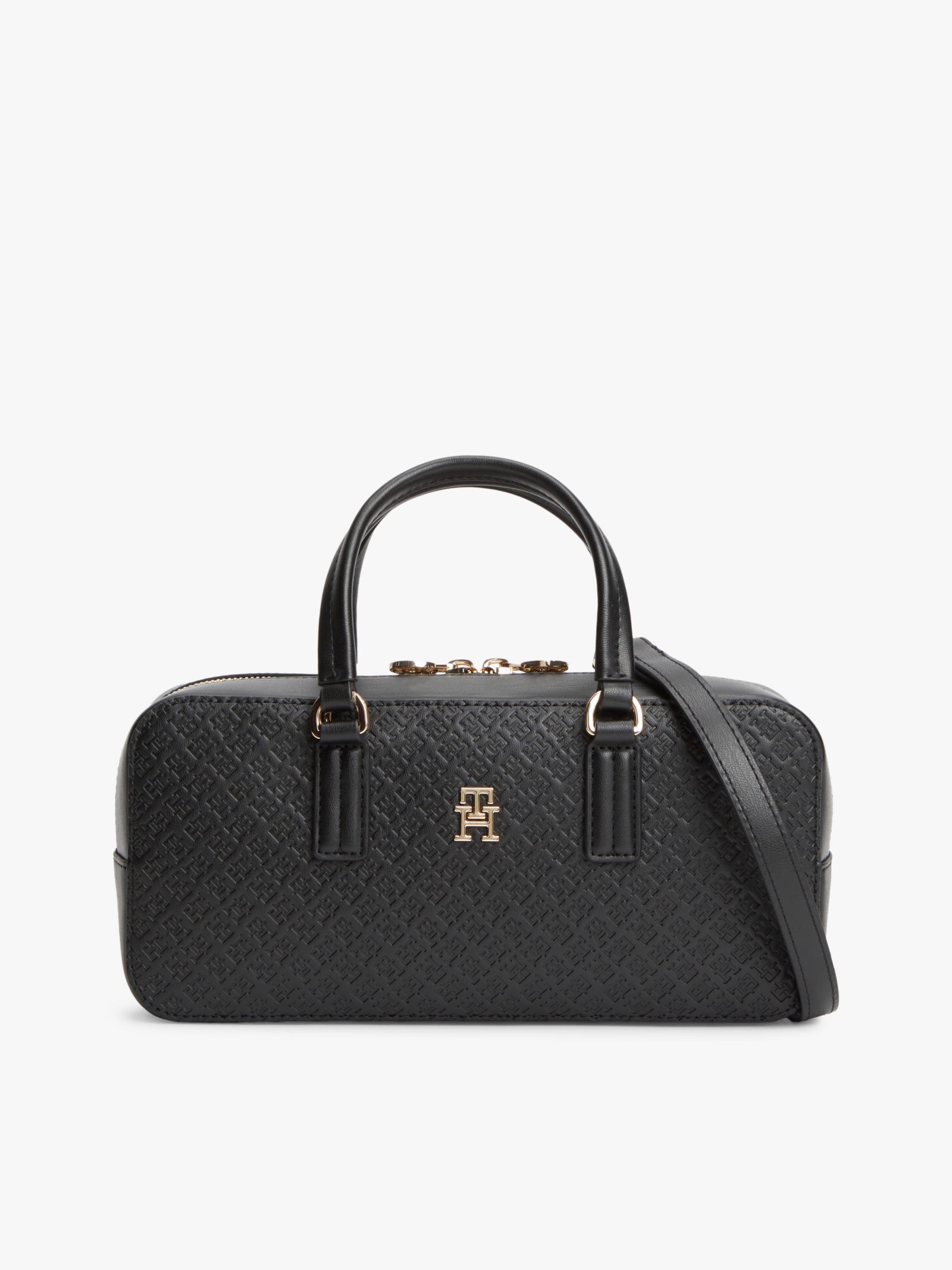 Tommy Hilfiger Crossbodytas met TH Monogram in zwart