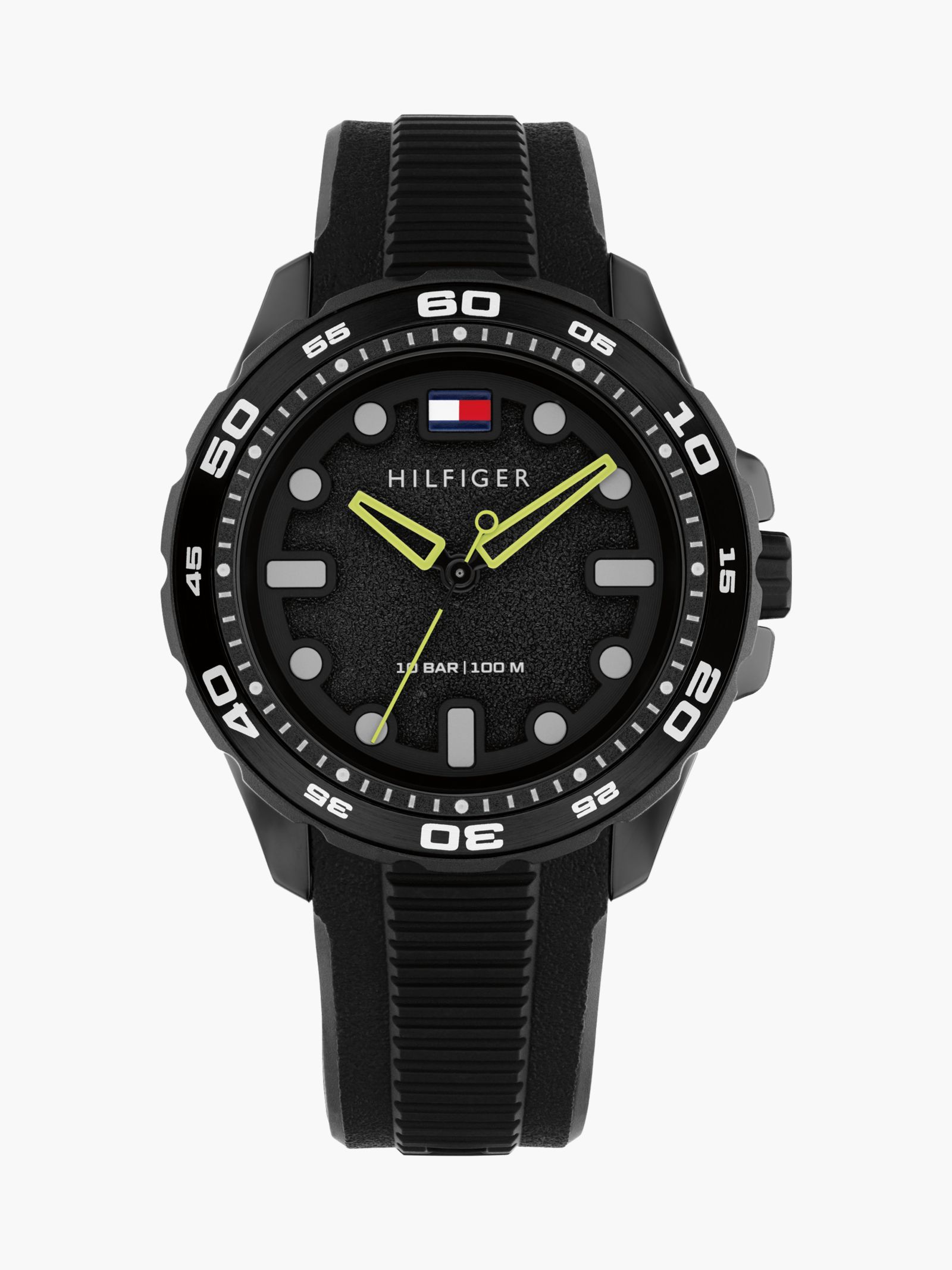 Tommy Hilfiger Zwart horloge met silicone band