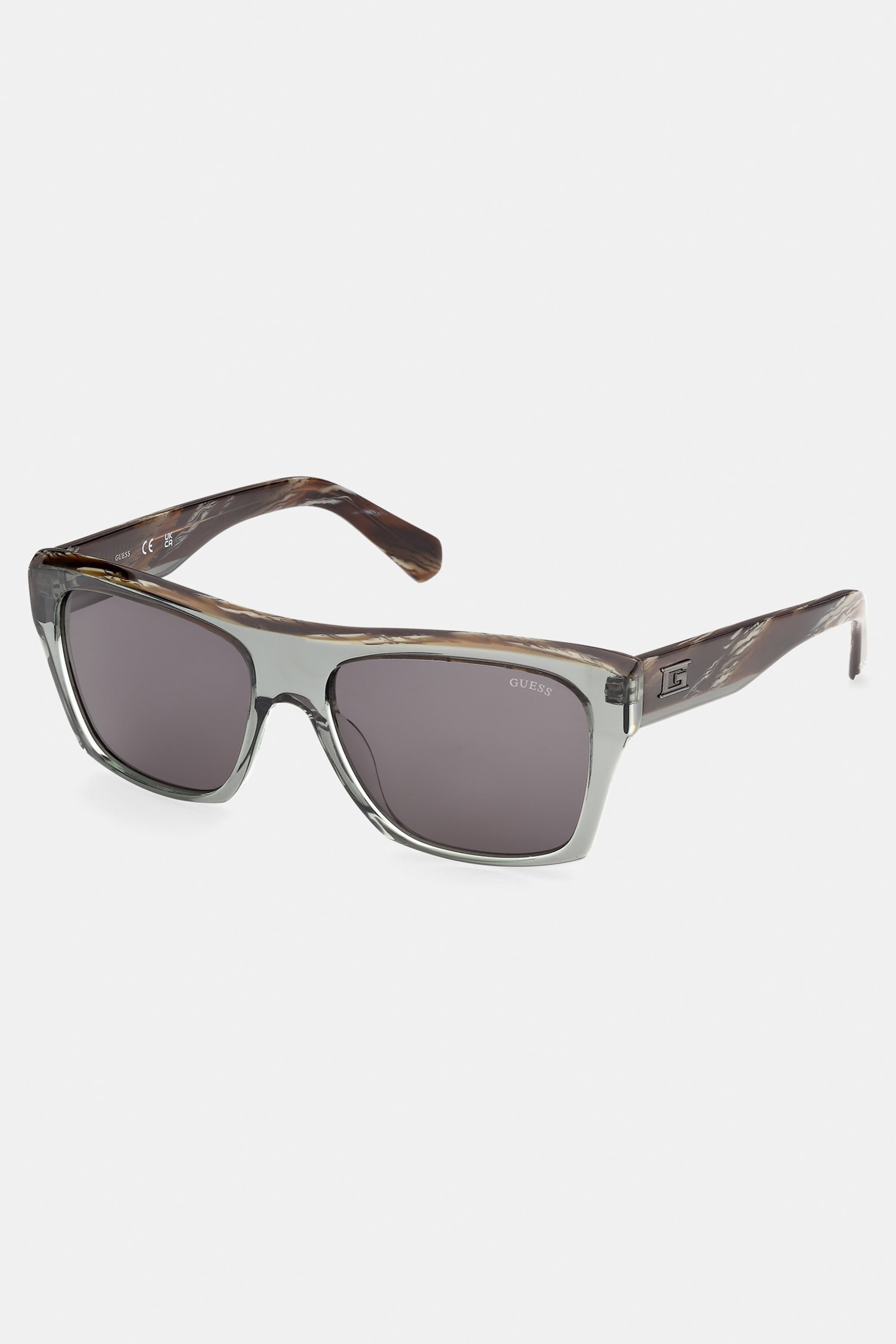 Guess Vierkante Zonnebril for men in grijs