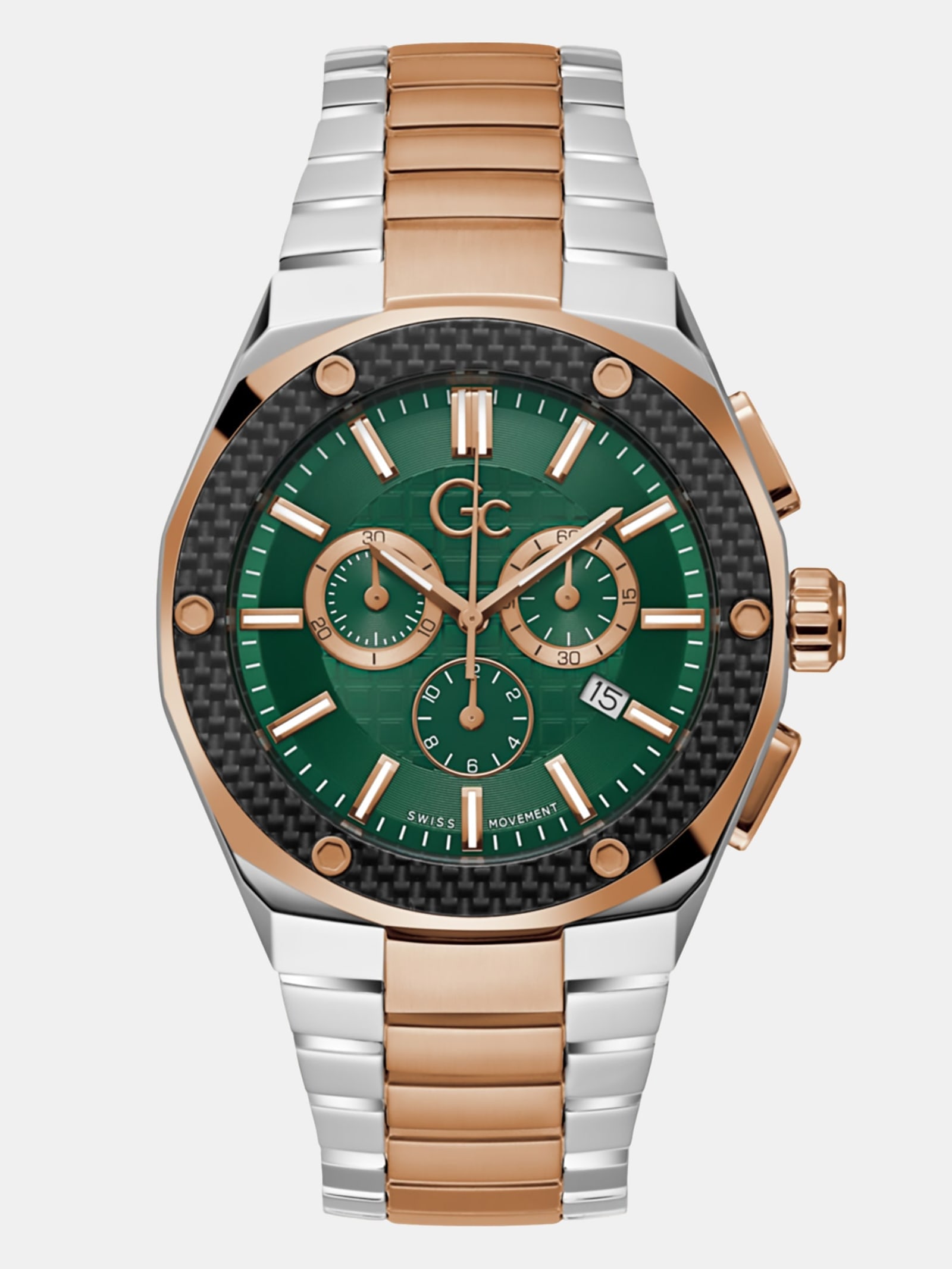 Guess Horloge Gc Chronograaf Staal in zilver