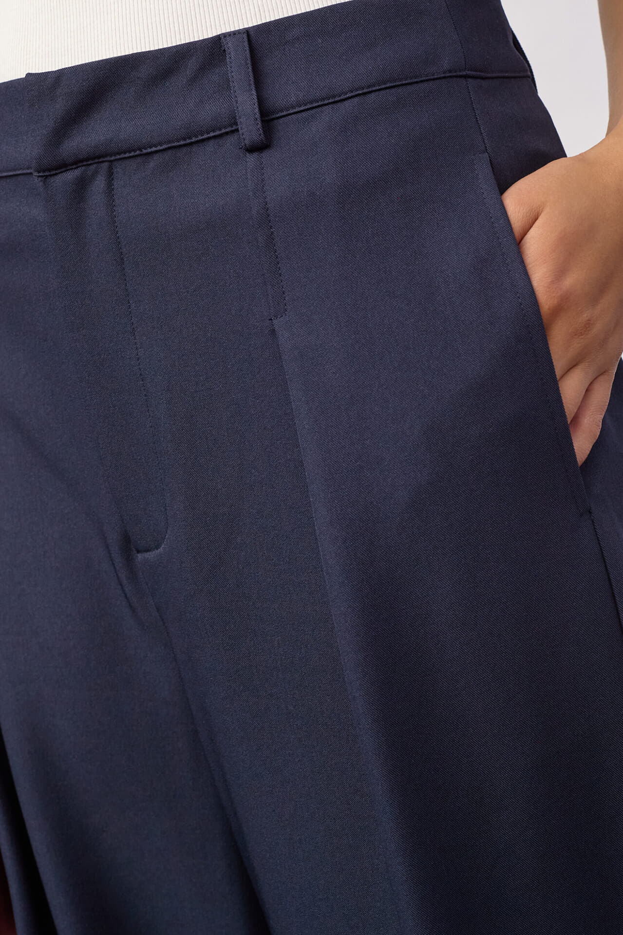 Co’couture Broek Luna Pleat Blauw dames