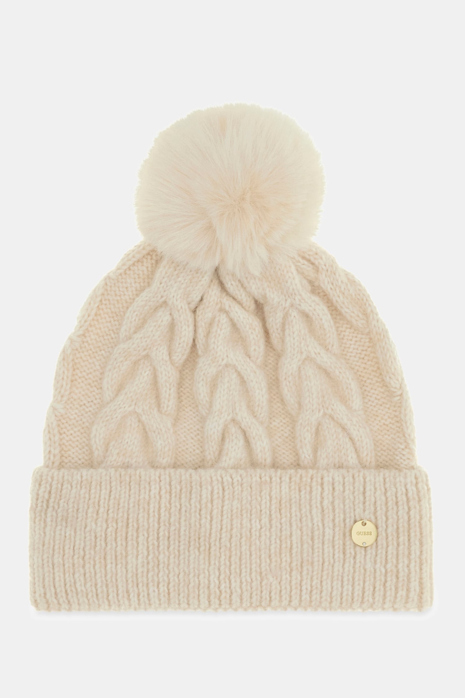 Guess Gebreide Muts for women in beige