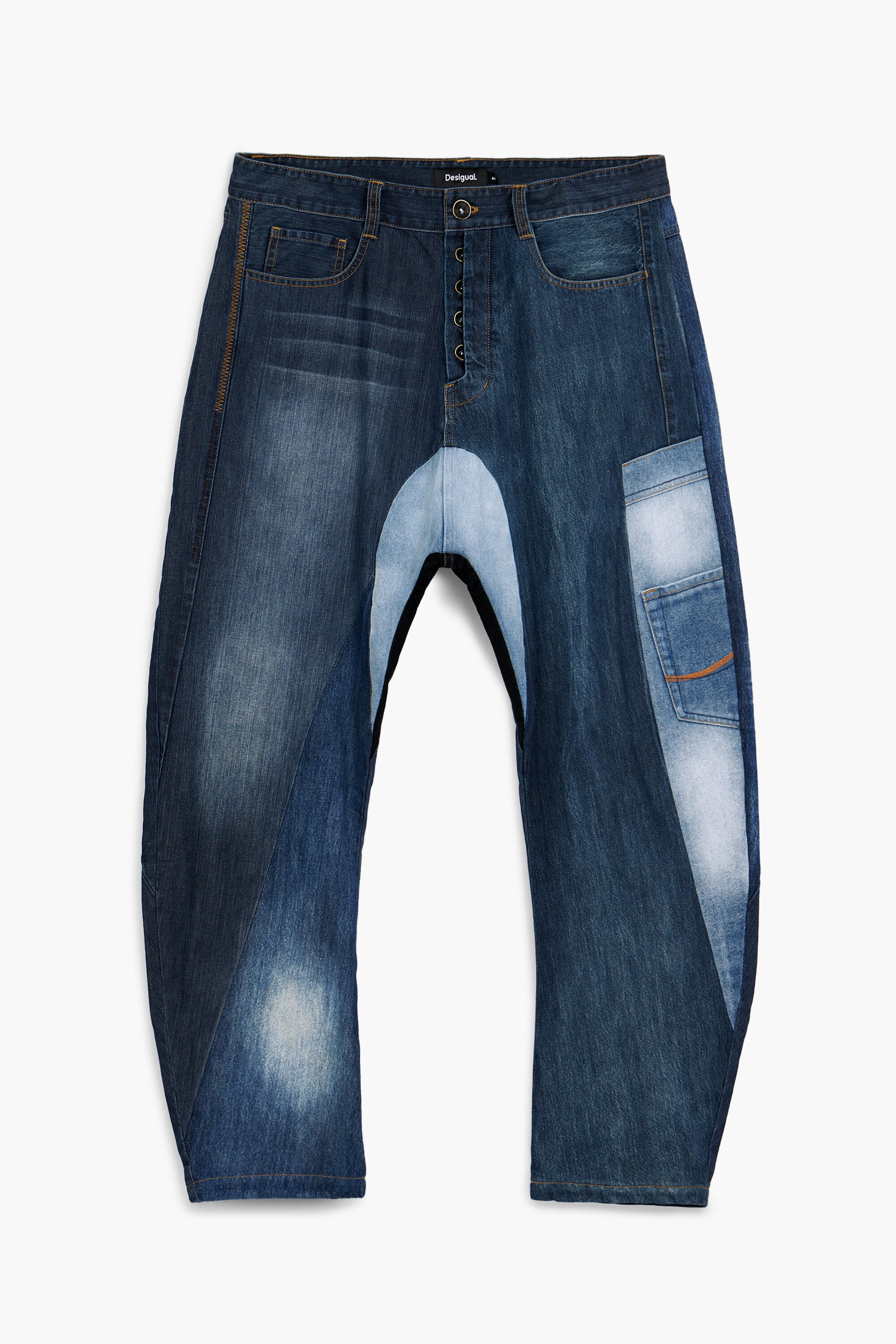 Desigual Baggy jeans met patches