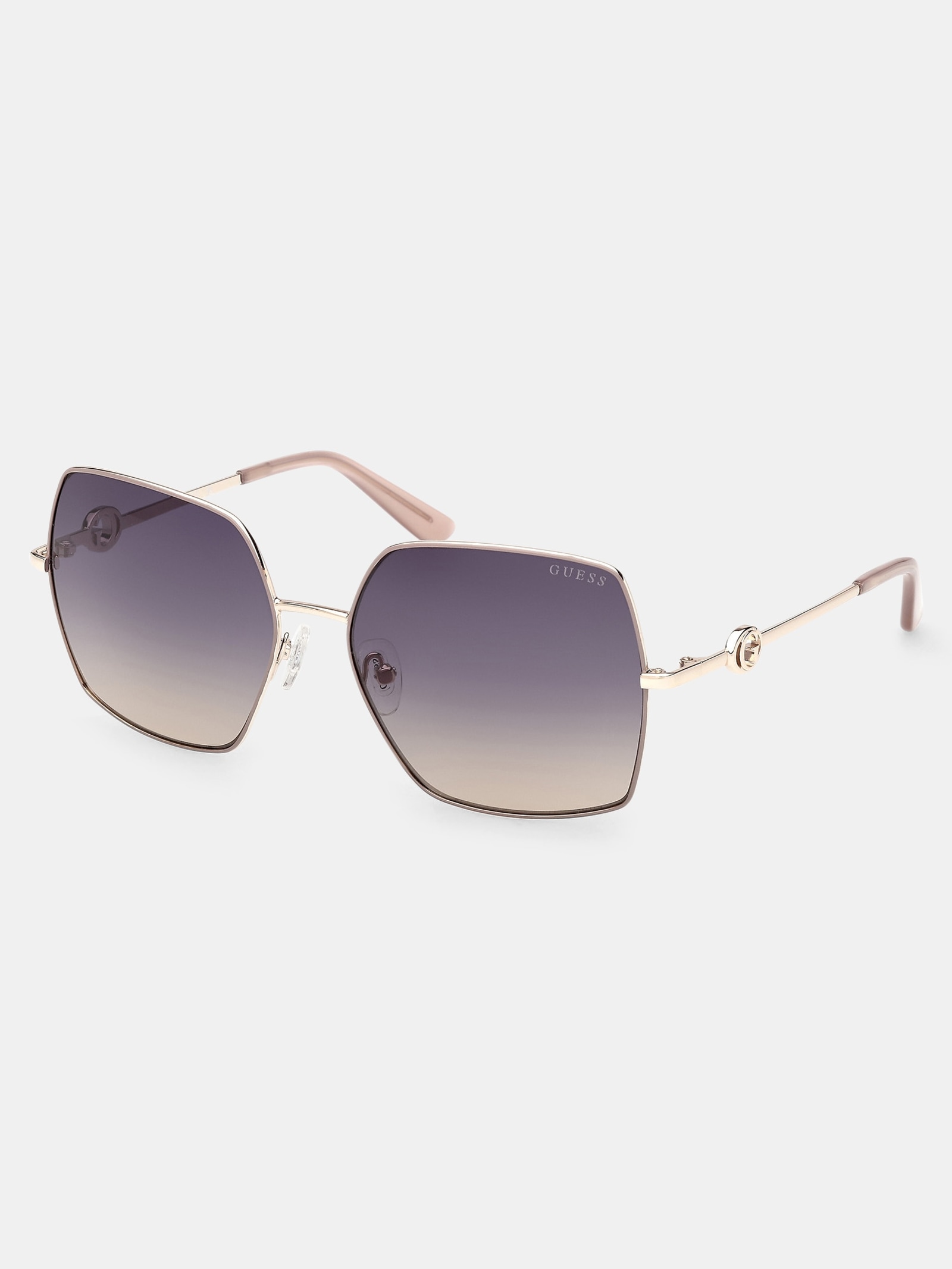 Guess Vierkante Zonnebril for women in goud