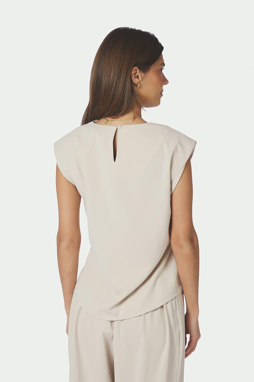 Neo Noir Top Katarim Crepe Off White dames