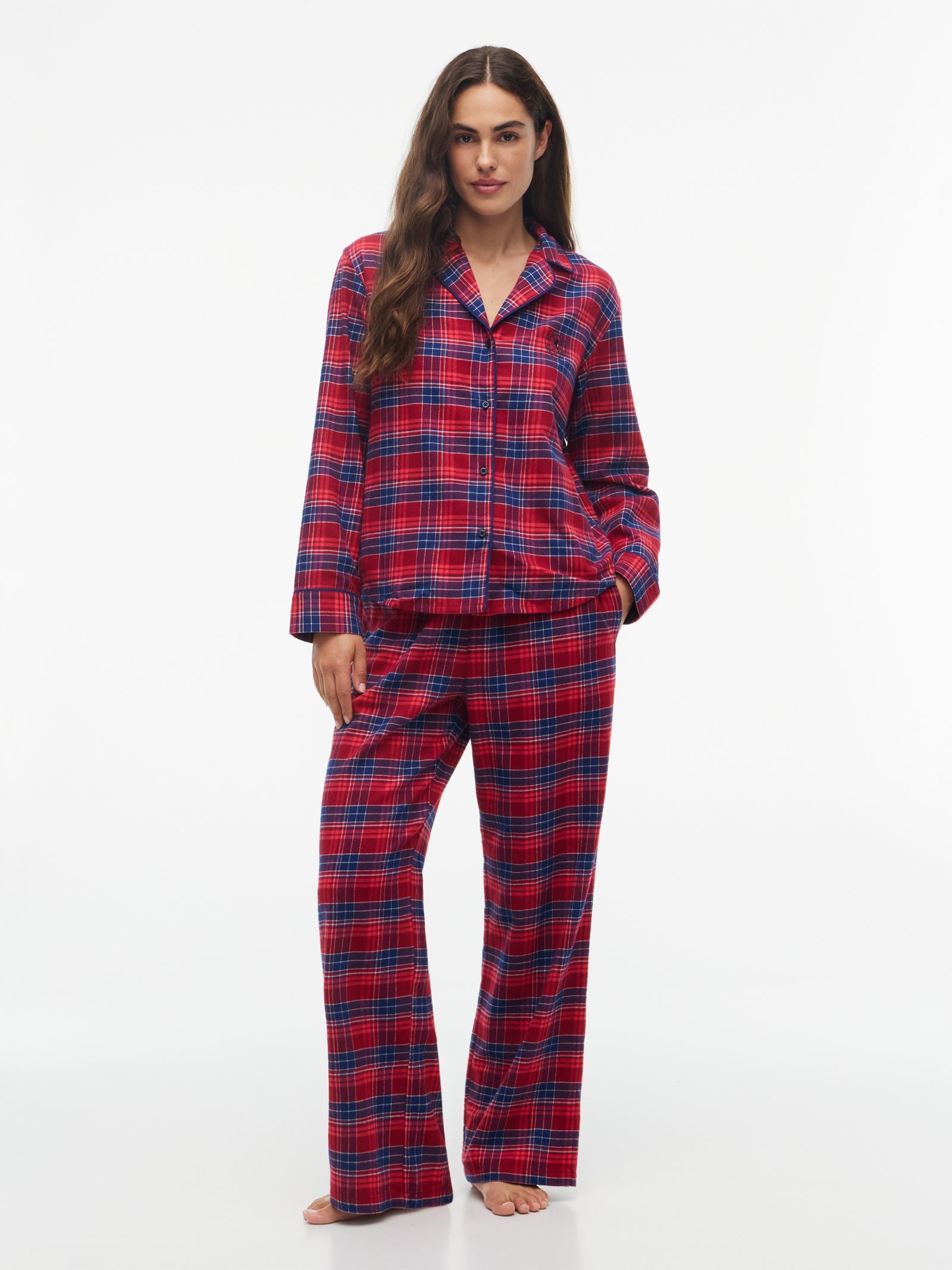 Tommy Hilfiger Essential geruite flanellen pyjamaset