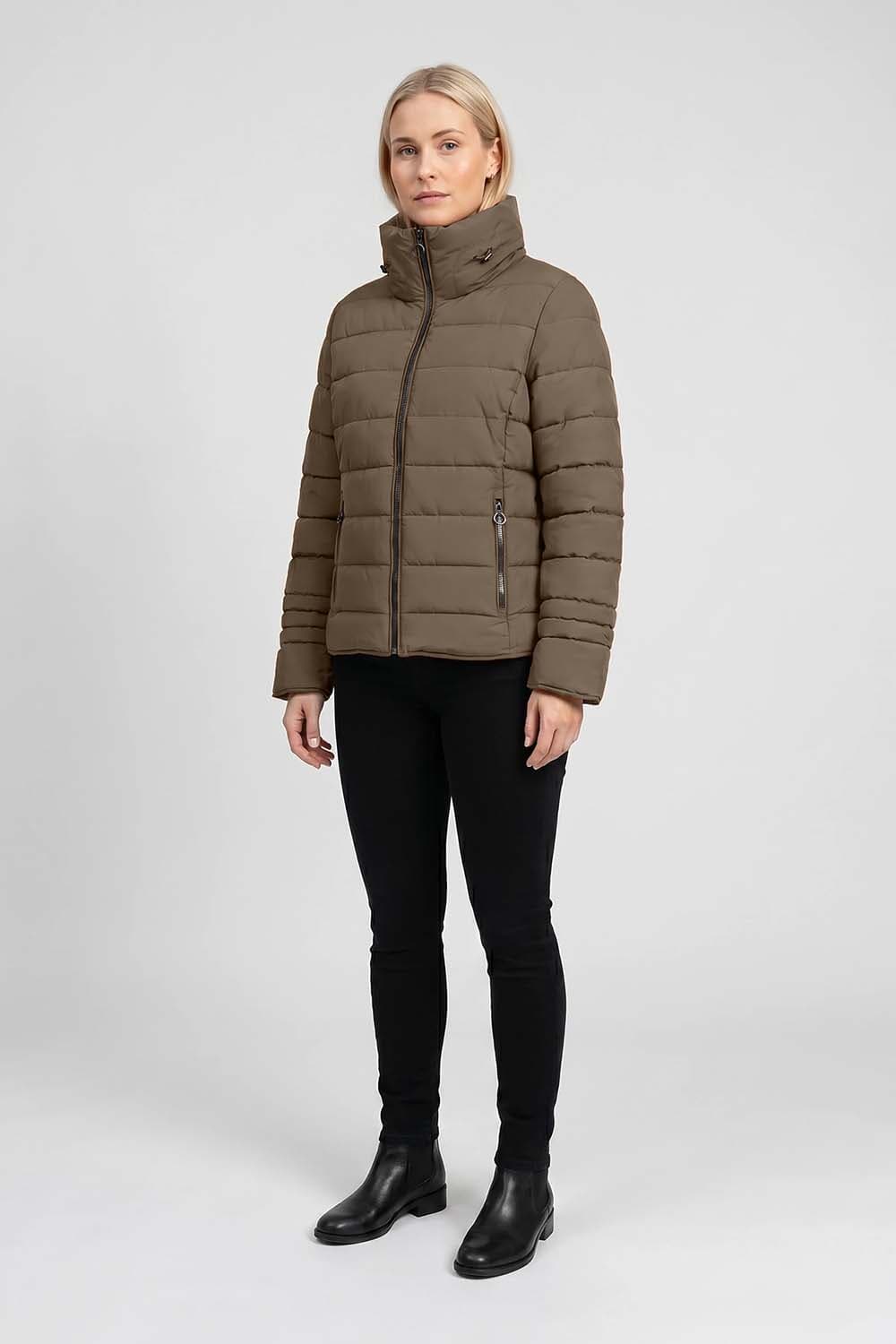 Covered Jas Ria Bruin dames