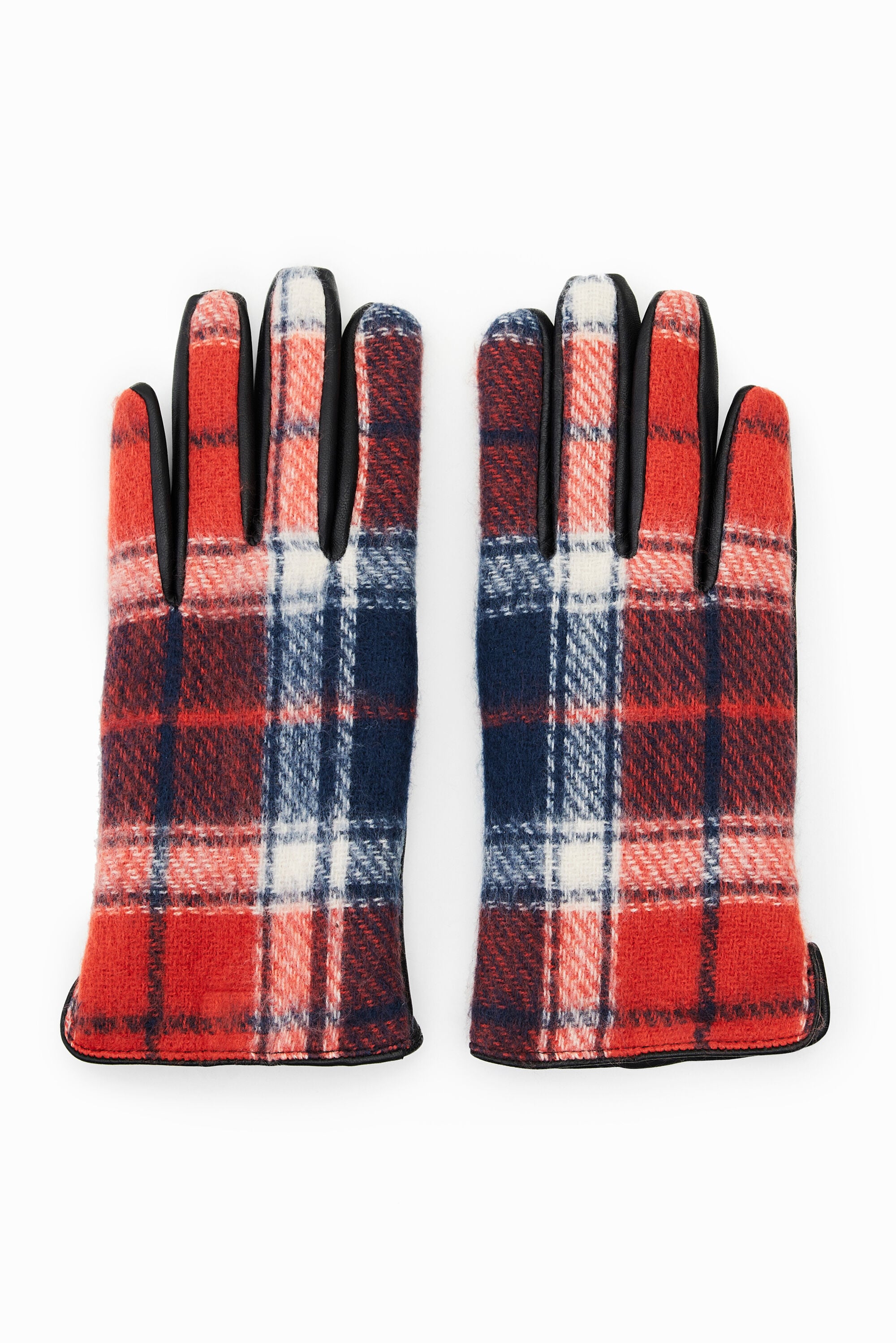 Desigual Geruite handschoenen