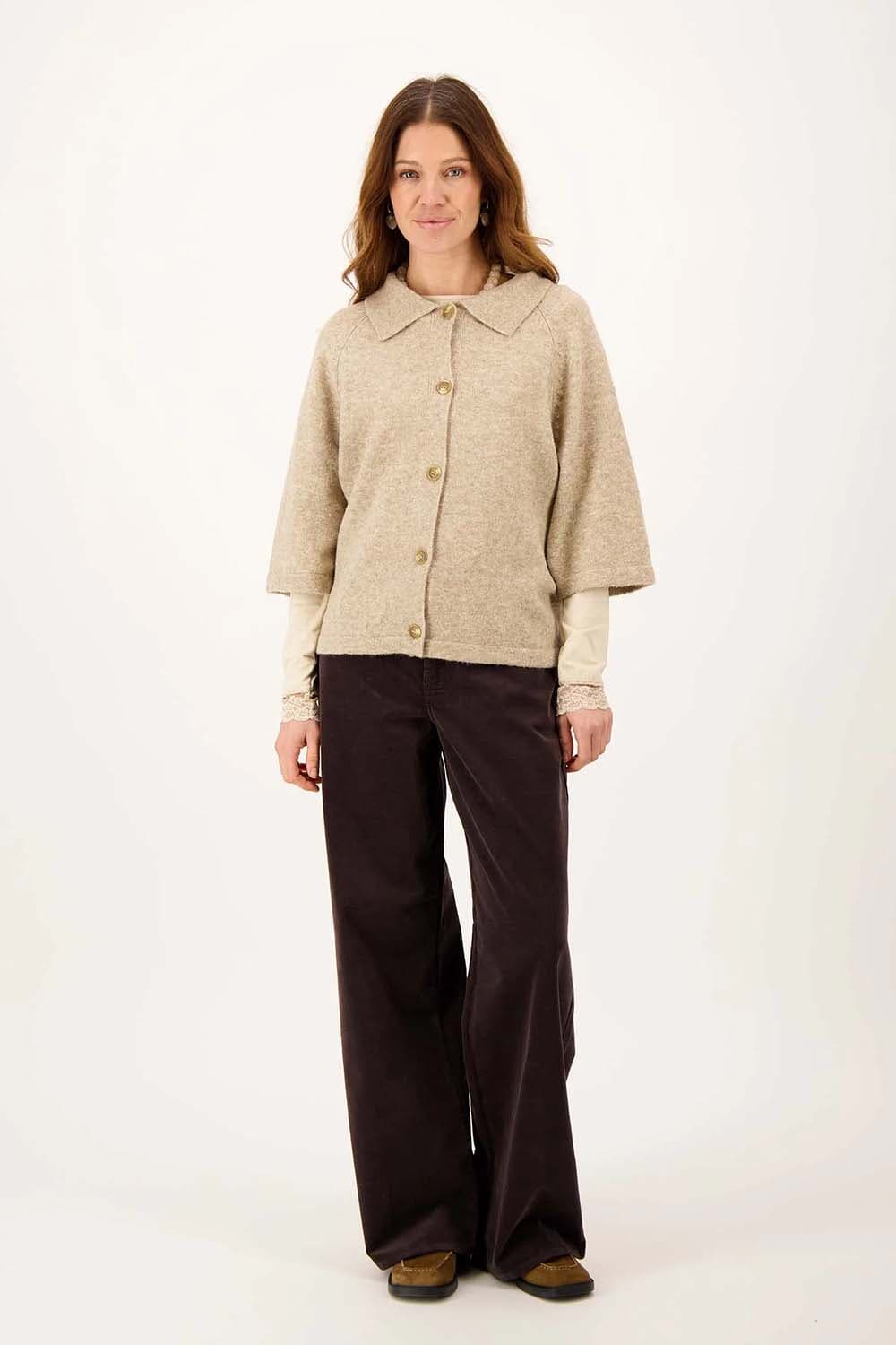 Zusss Vest Beige dames in beige