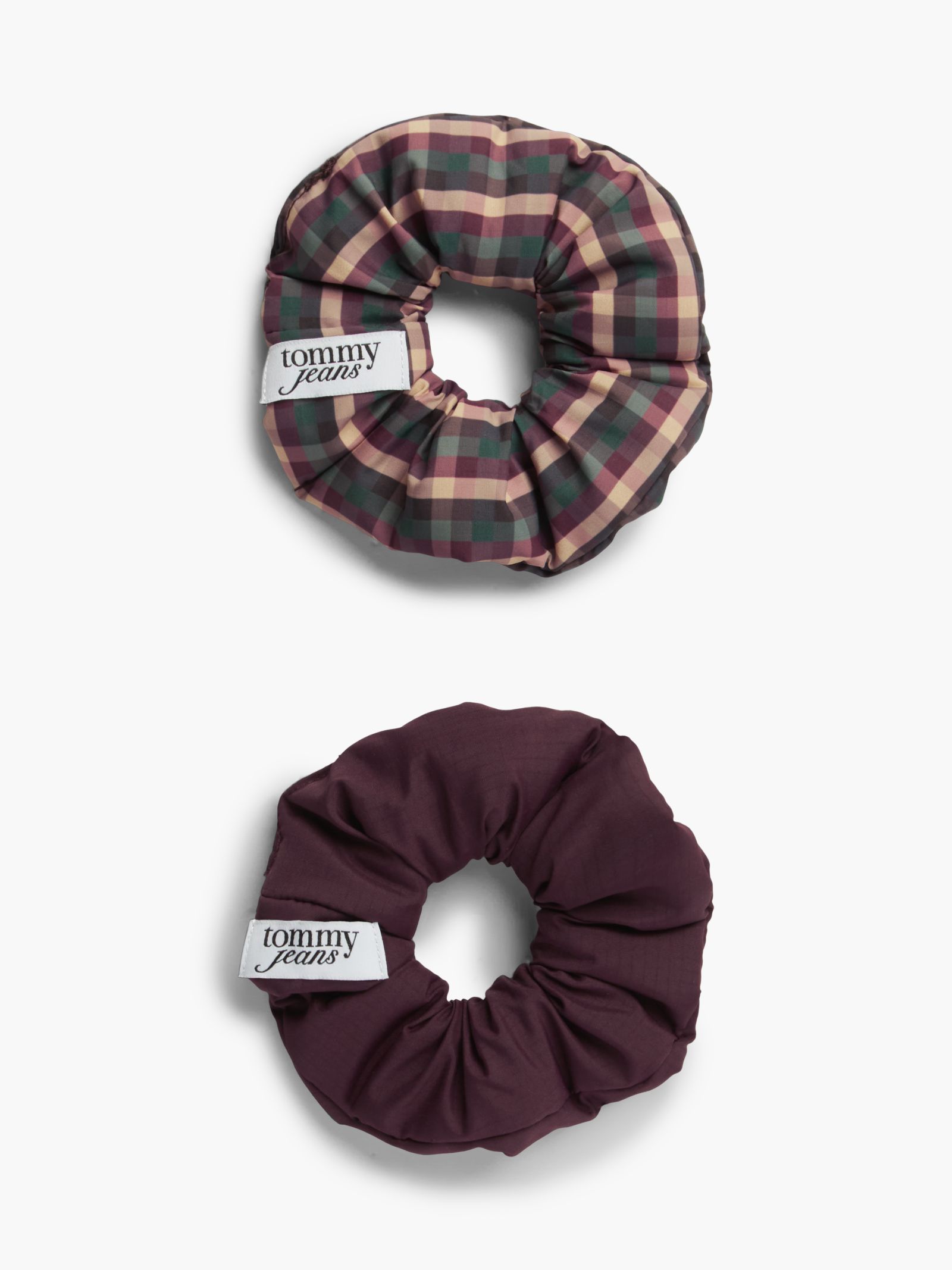 Tommy Jeans Set van 2 gewatteerde scrunchies met logo