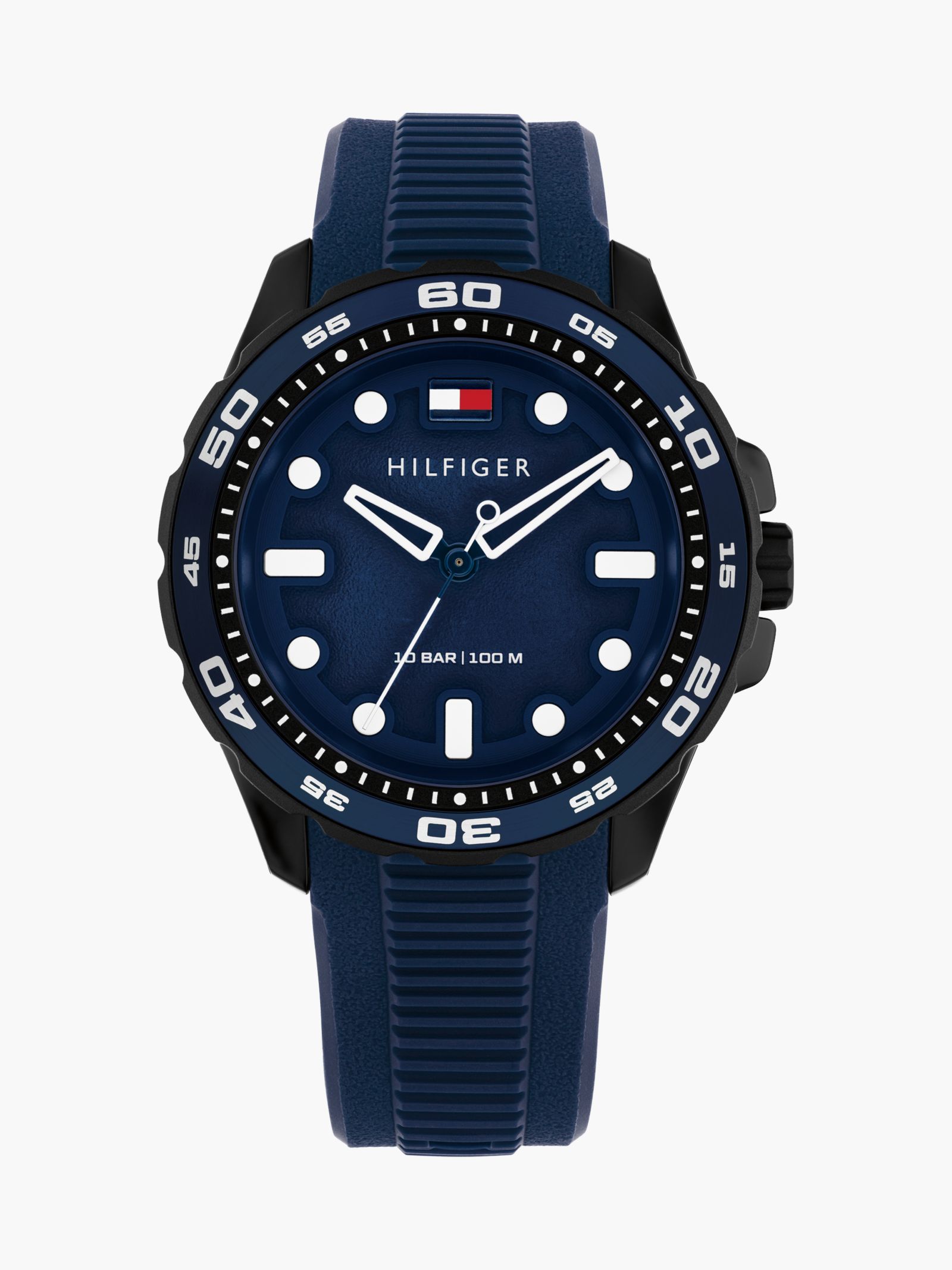 Tommy Hilfiger Horloge met blauwe silicone band