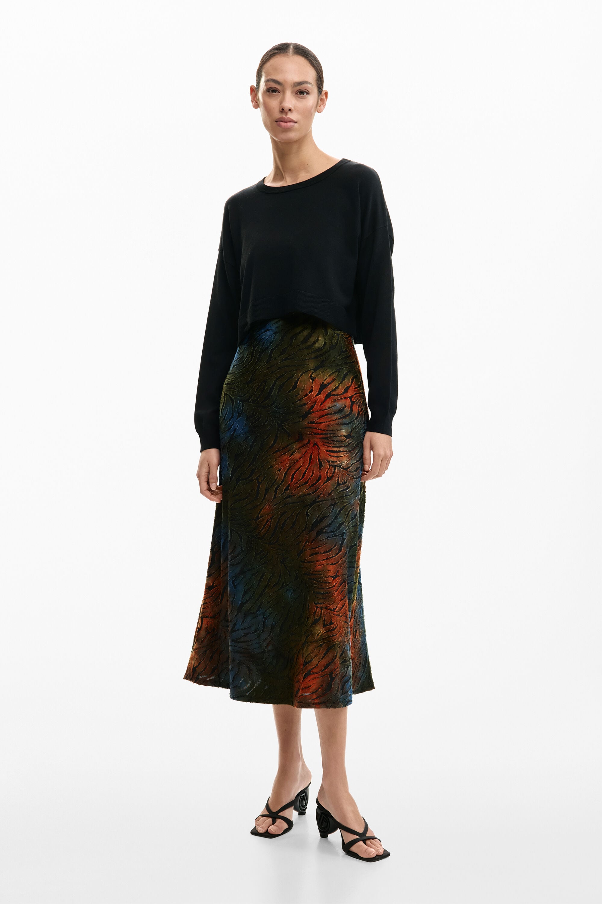 Desigual 2-in-1 jurk met dierenprint