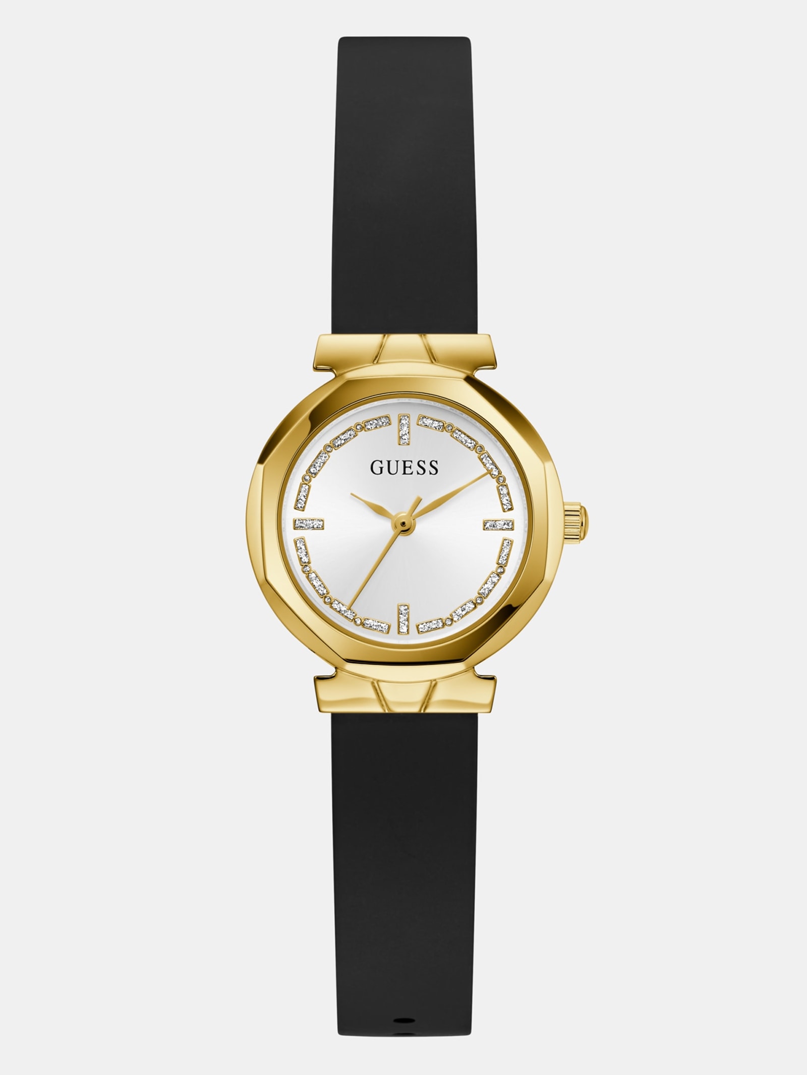 Guess Analoog Horloge Silicone 26 Mm in zwart