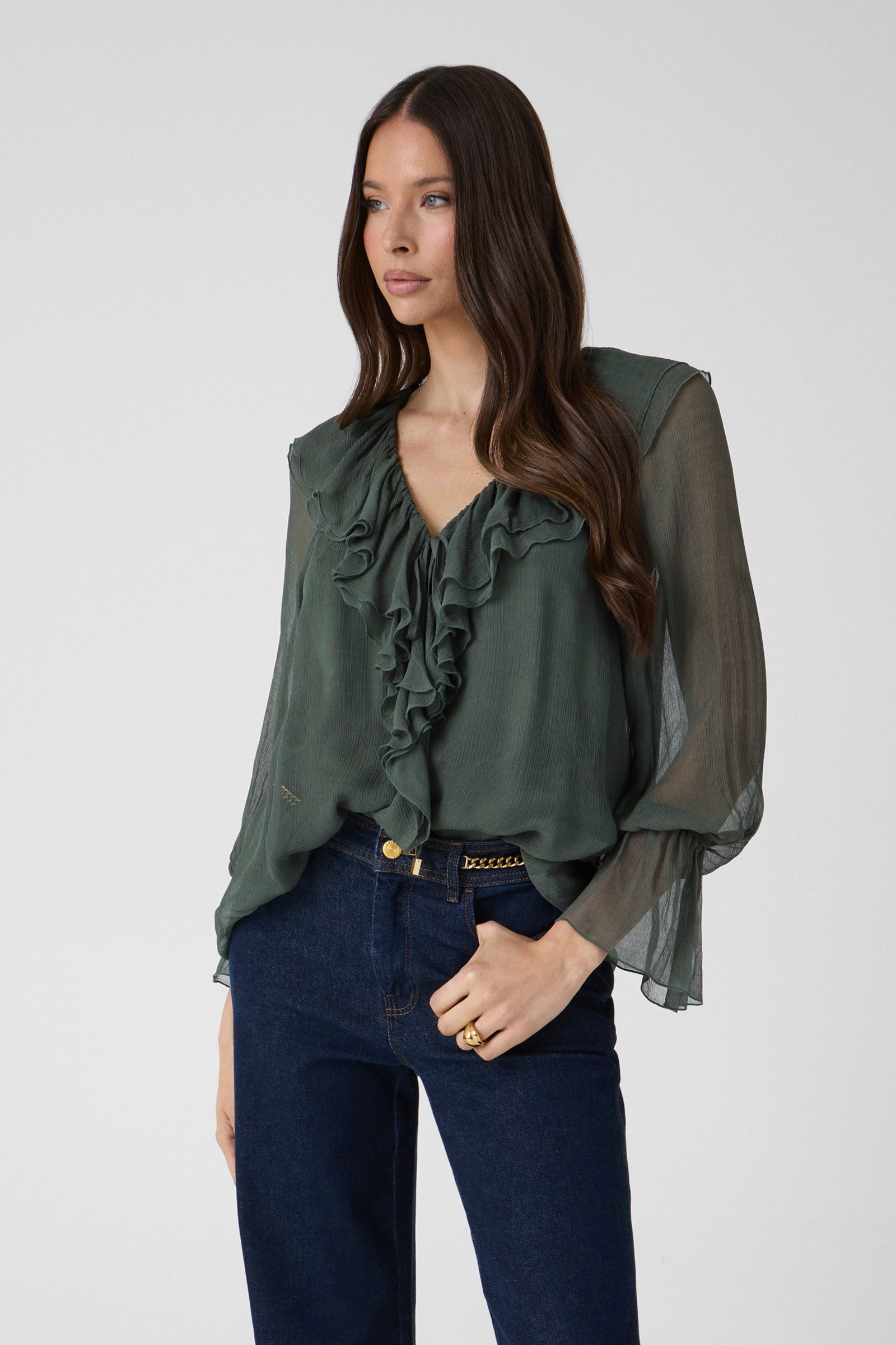Guess Marciano Blouse Met Ruches