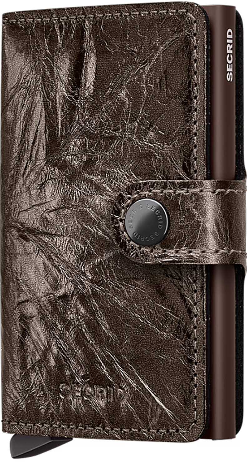 Secrid Miniwallet Crunch Bruin dames