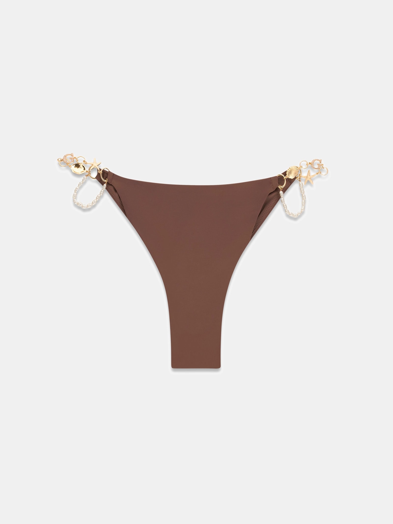 Guess Chain Braziliaanse Bikini Onderbroek in bruin