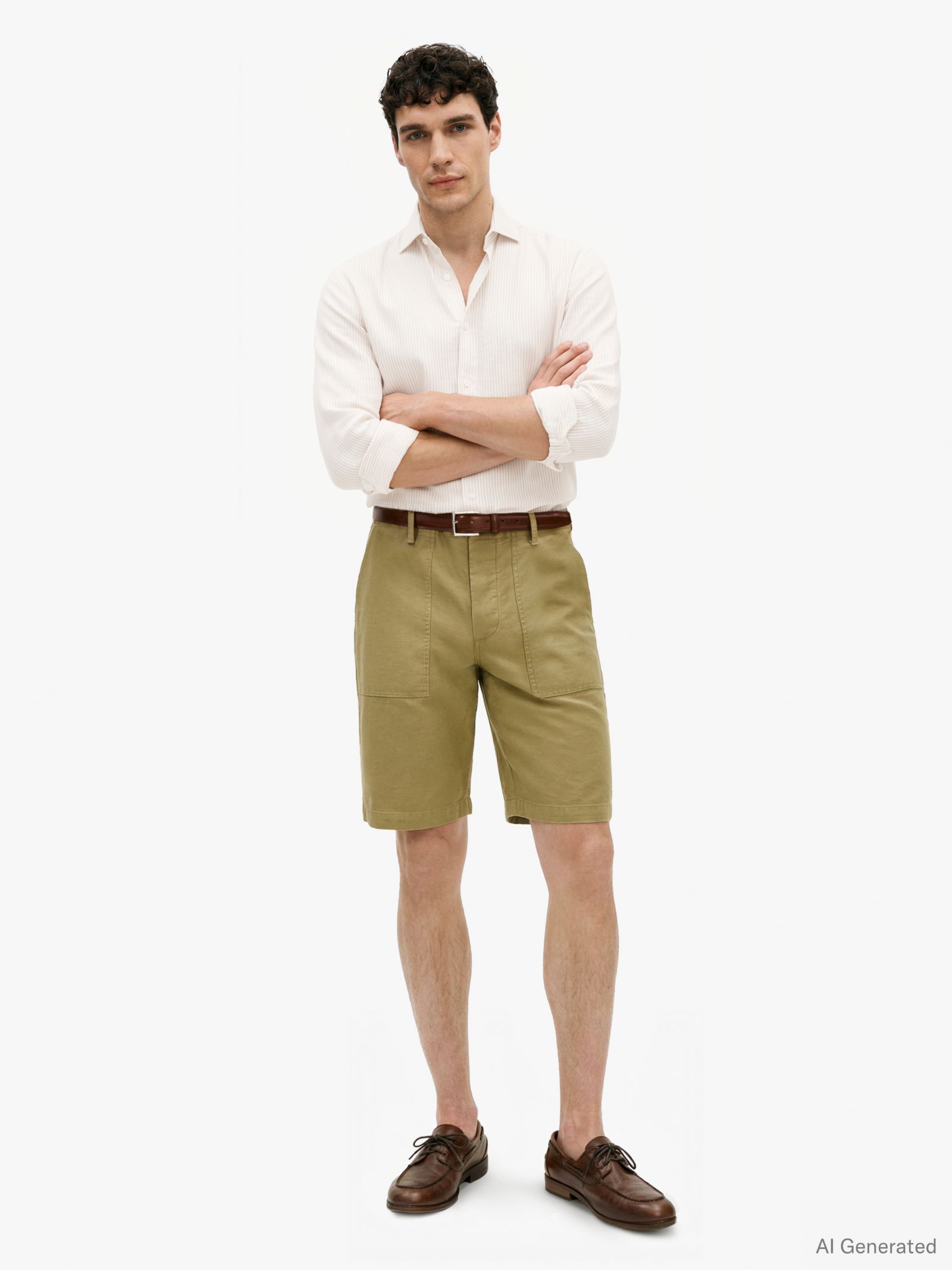 Tommy Hilfiger River relaxed straight twill chino short in beige