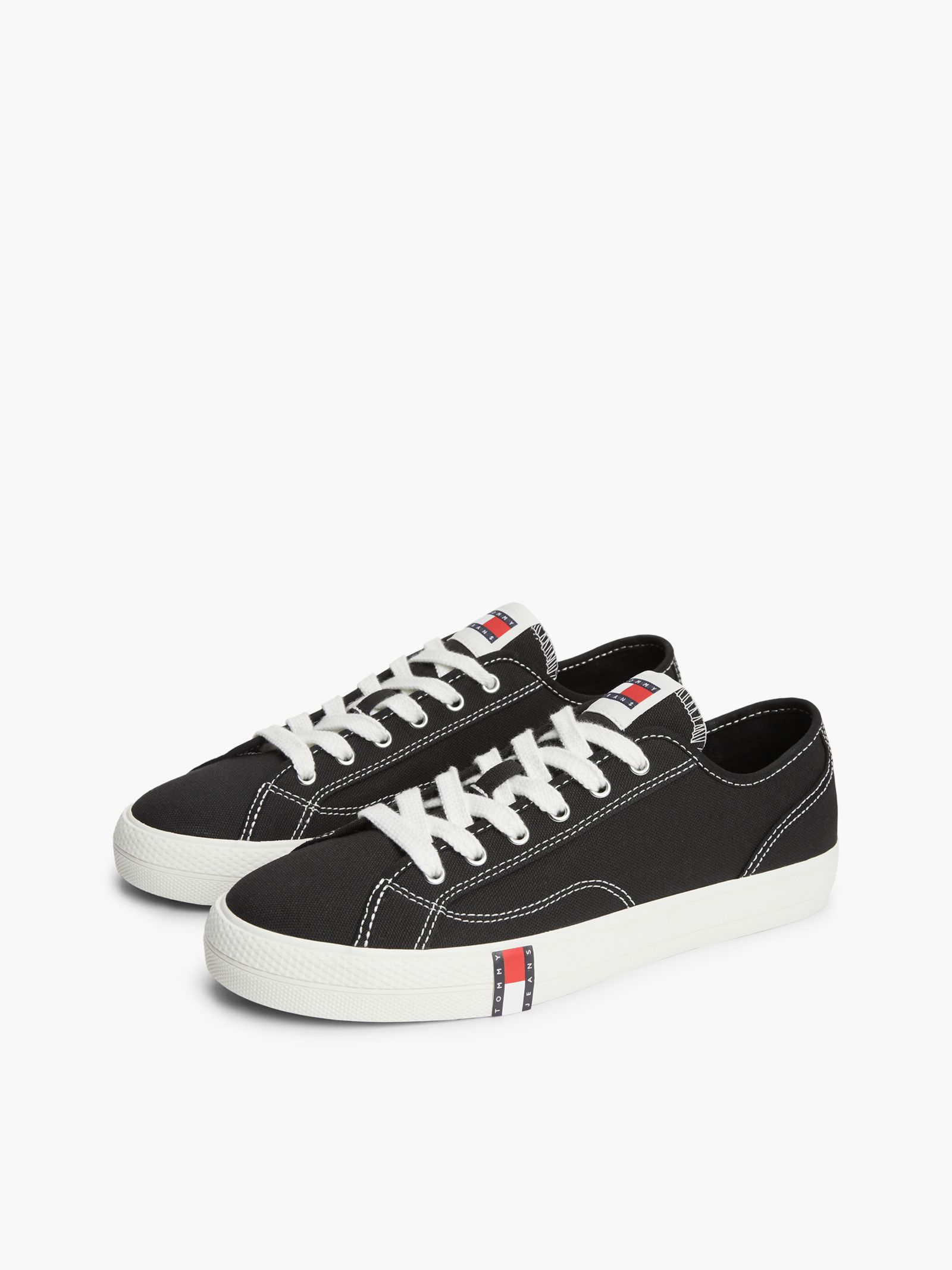 Tommy Jeans Archive Canvas Sneaker met Vlag