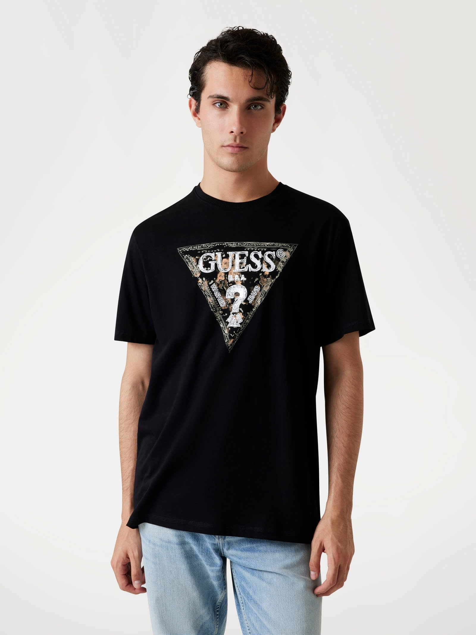 Guess T-Shirt Driehoek Logo