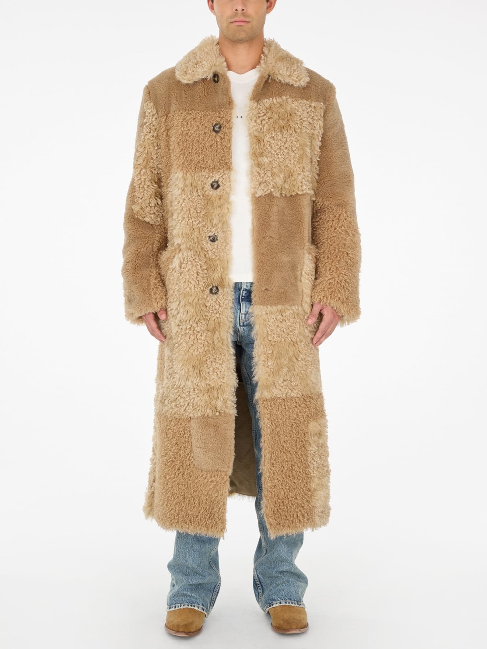 Guess Jas Van Imitatie-Schapenvacht