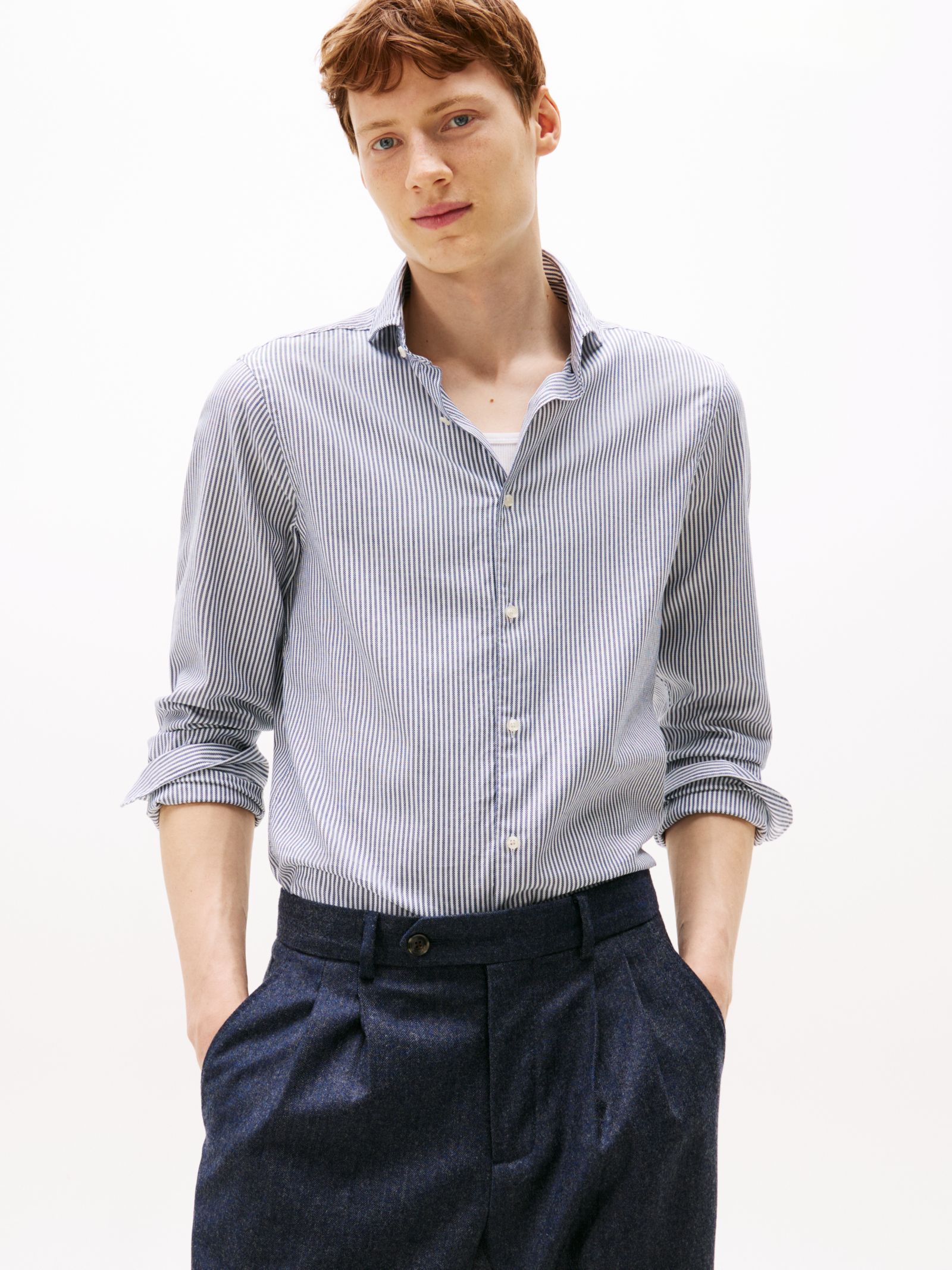 Tommy Hilfiger Smart Casual slim fit Oxford overhemd