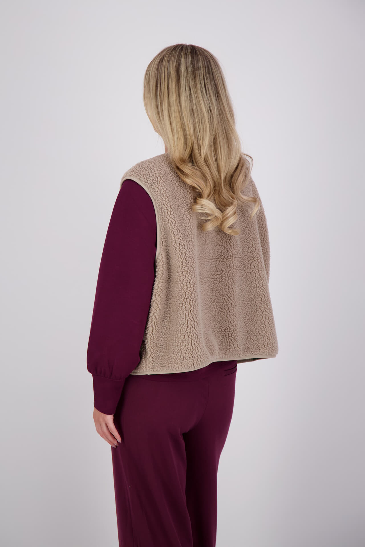 Senses The Label Gilet Bruin dames in beige