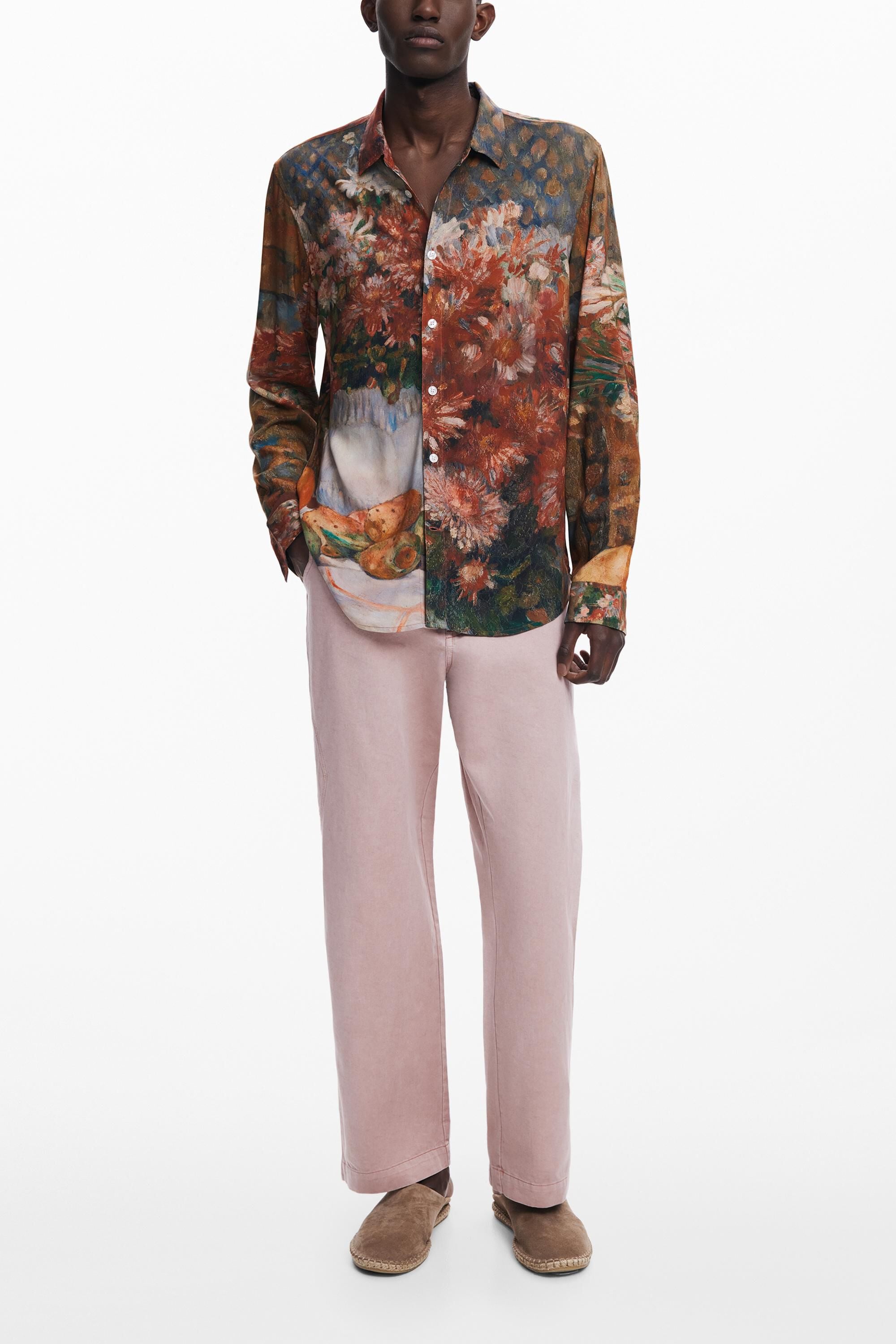 Desigual Overhemd met lange mouwen en ruitpatroon
