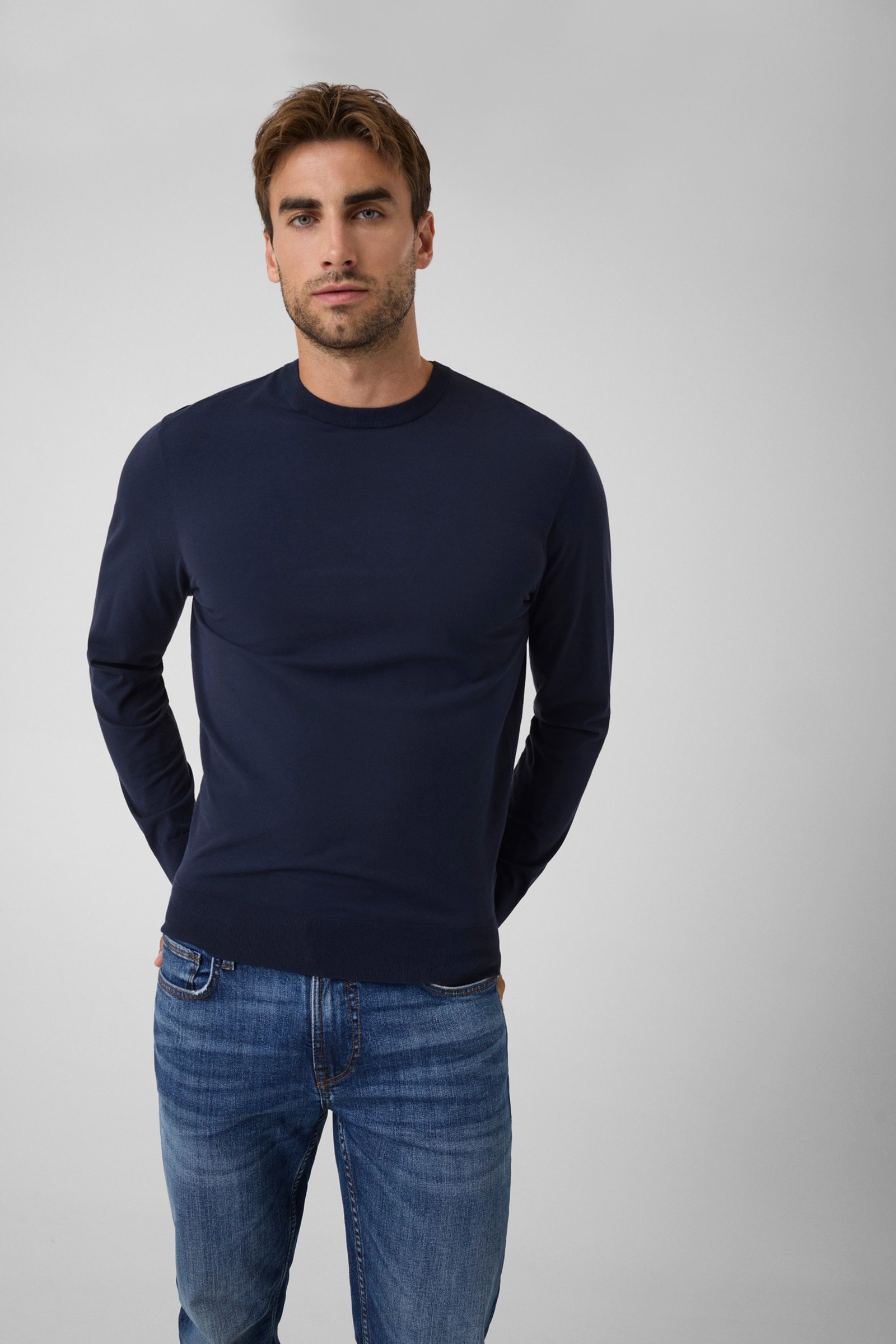 Guess Trui Van Viscosemix for men in marine