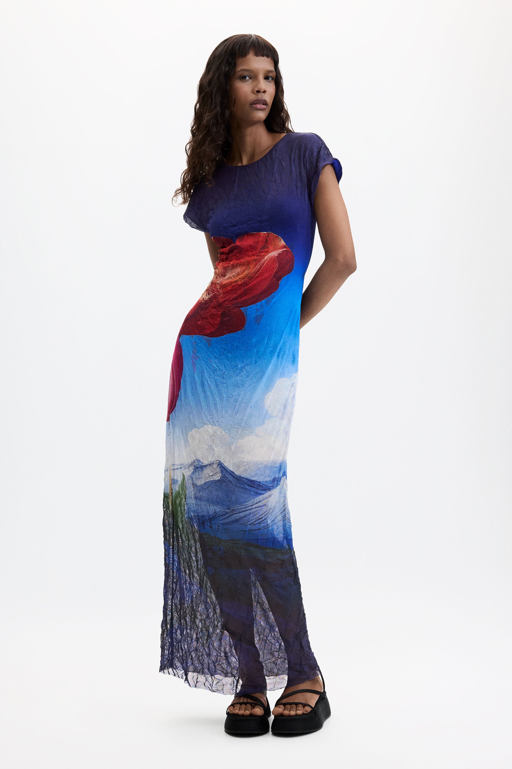 Desigual Jurkje met korte mouwen met print