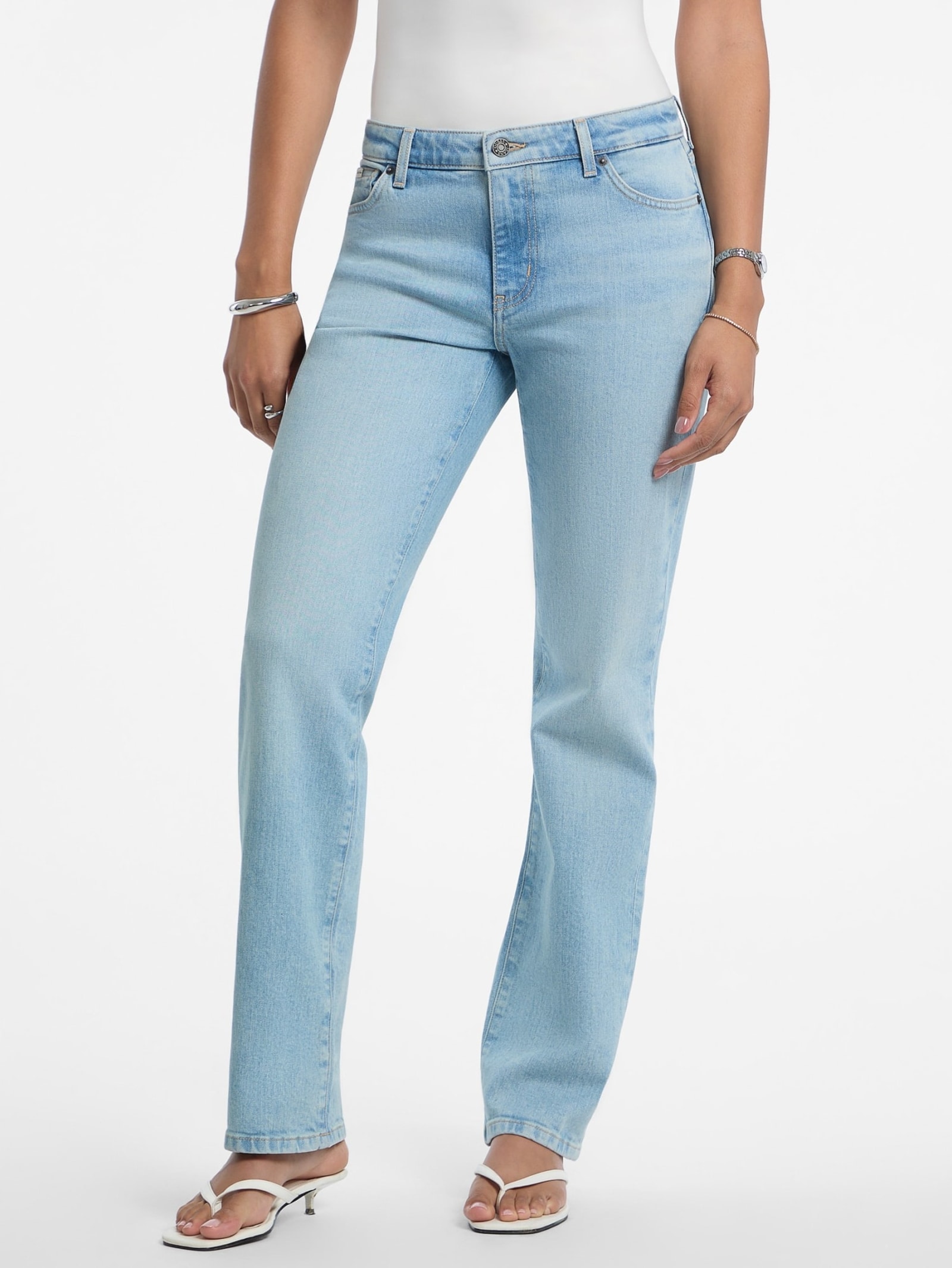 Guess G08 Rechte Jeans Normale Taille in blauw