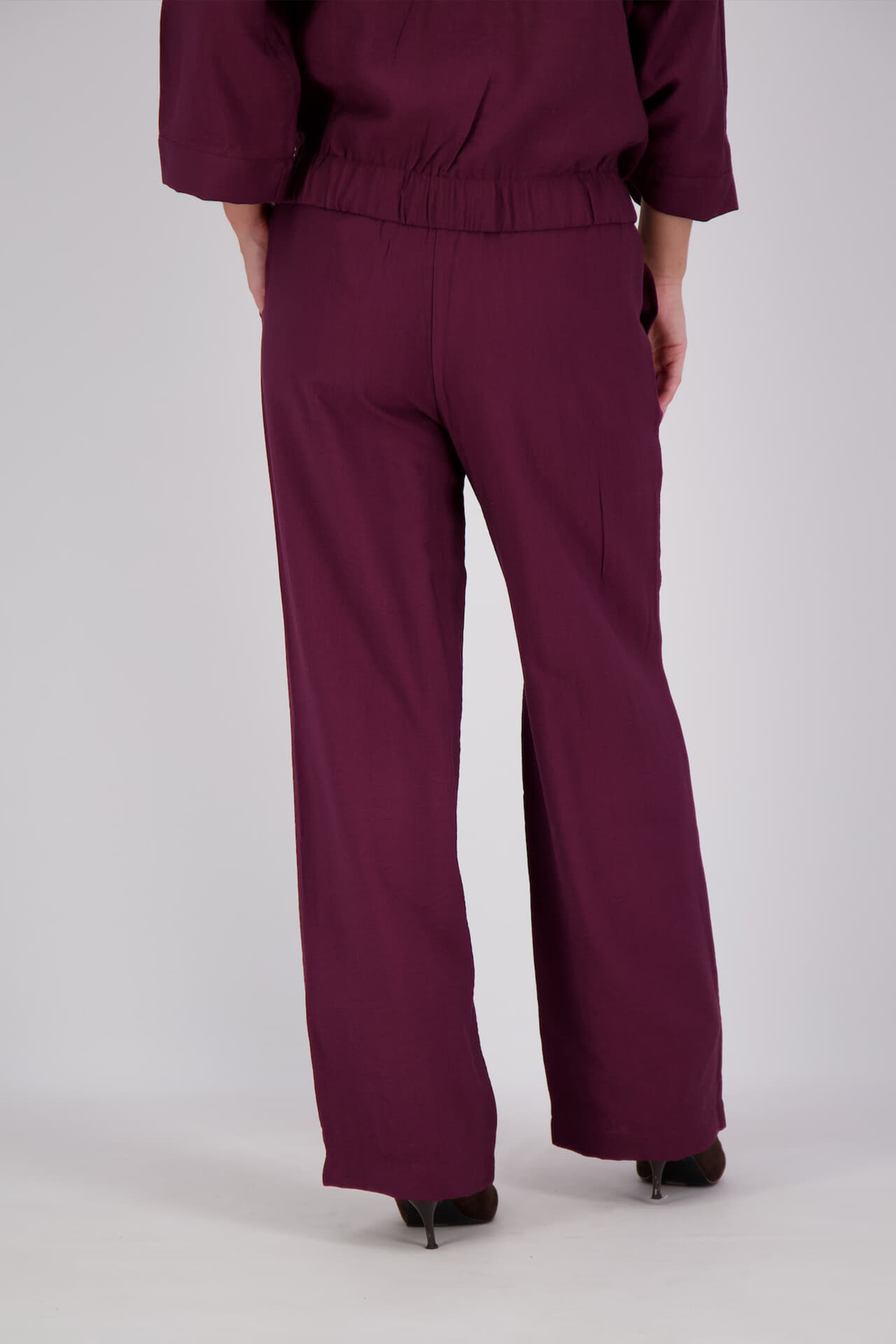 Freequent Broek Riva Bordeaux Rood dames