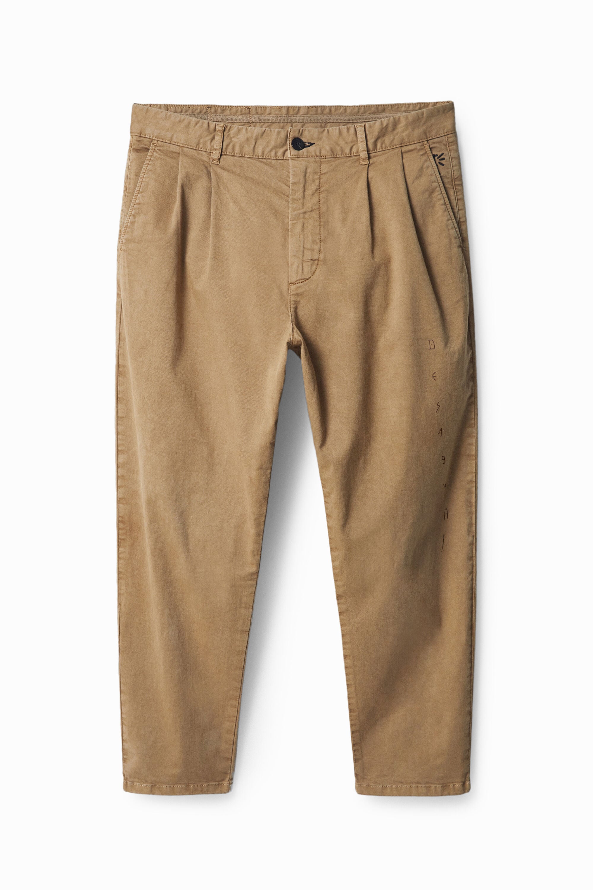Desigual Comfortabele chino in beige