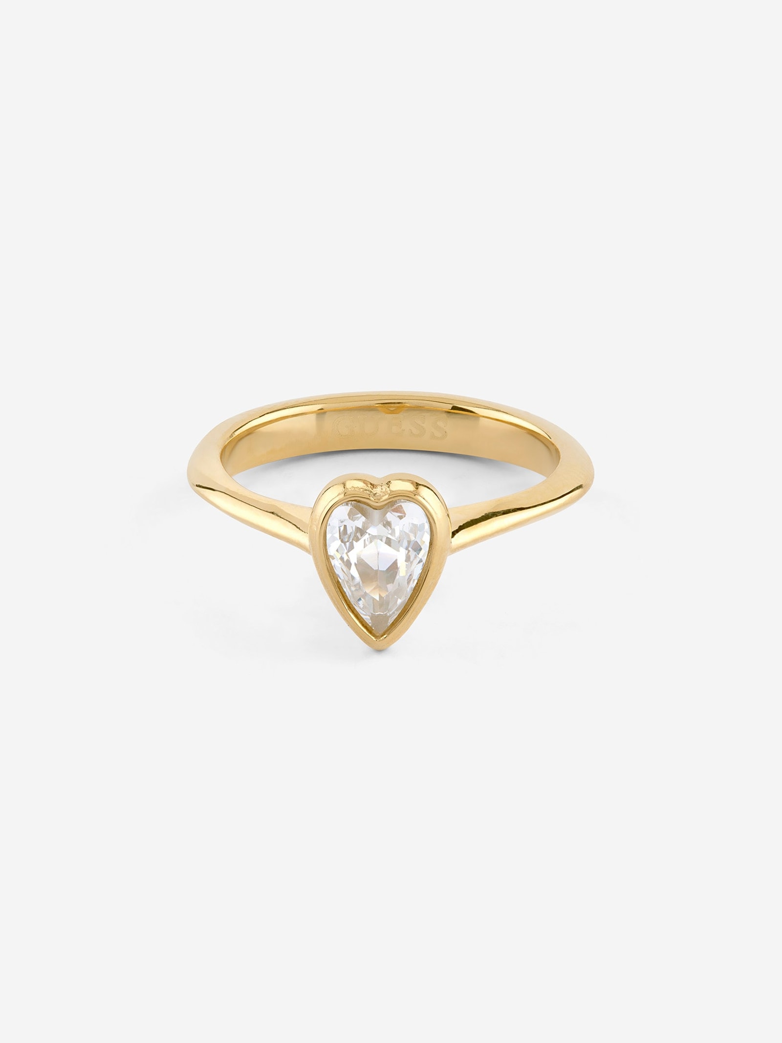 Guess Crystal Love-Ring in goud