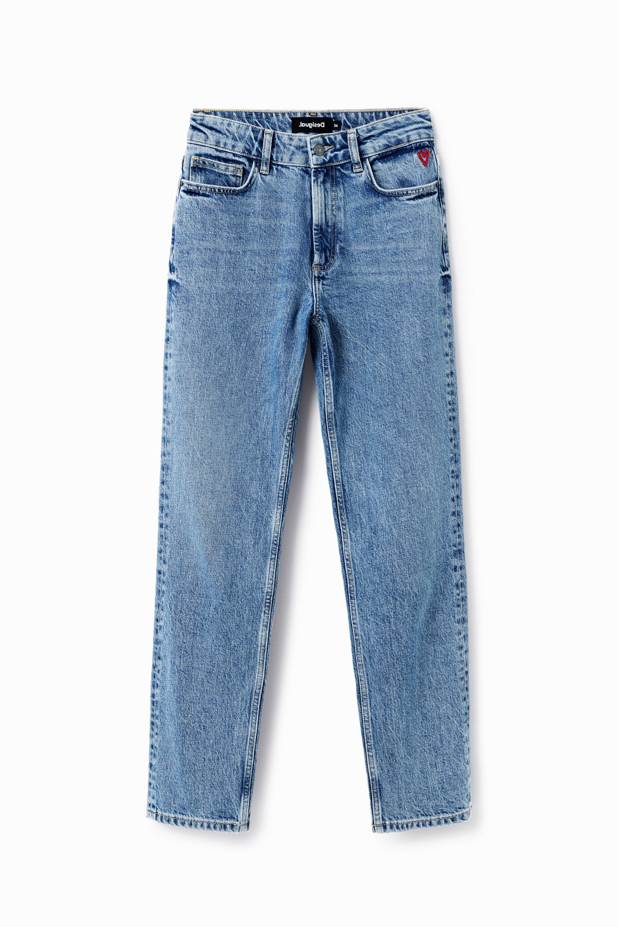Desigual Straight jeans in blauw