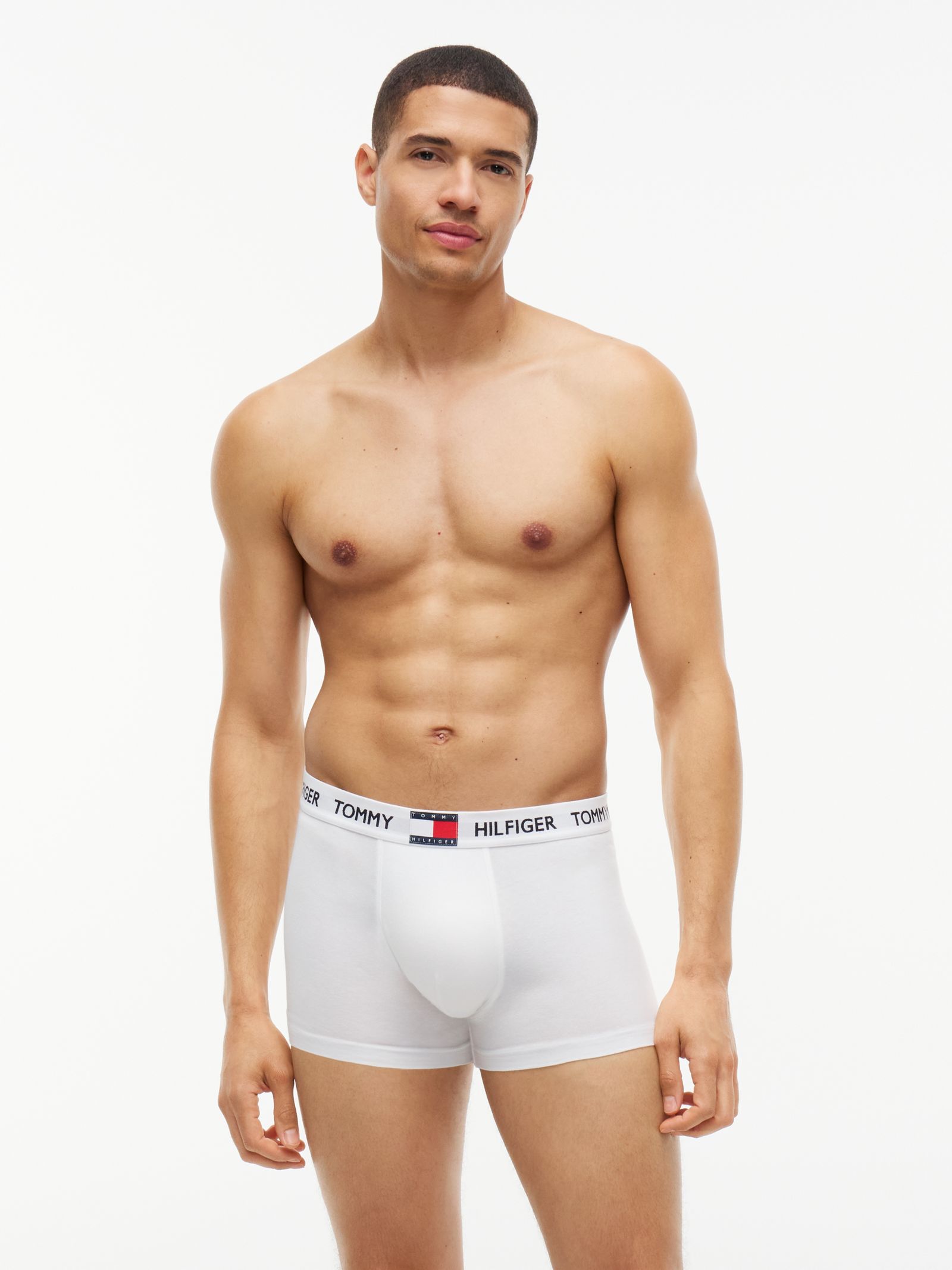 Tommy Hilfiger Set van 3 boxershorts met Heritage logotaille in wit