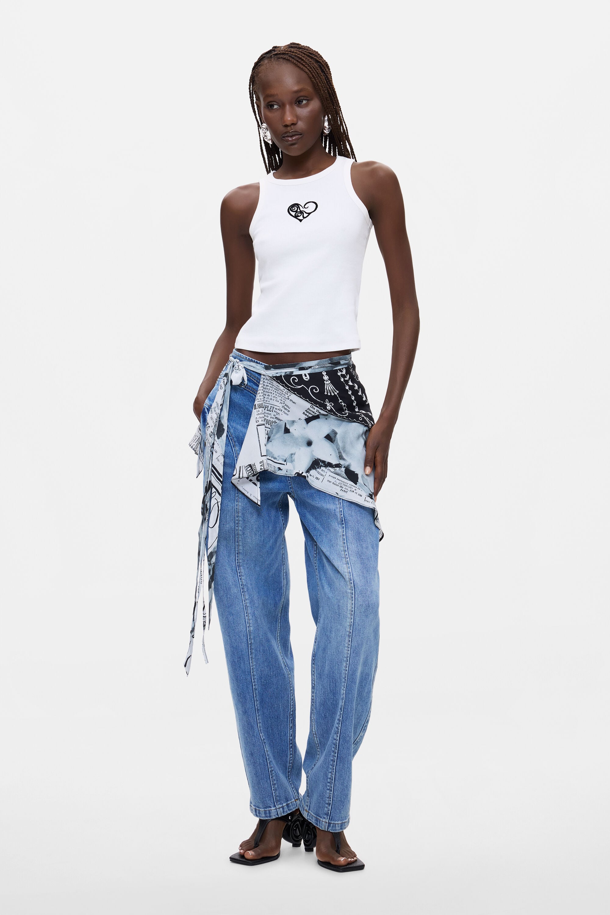 Desigual Driehoekige foulard