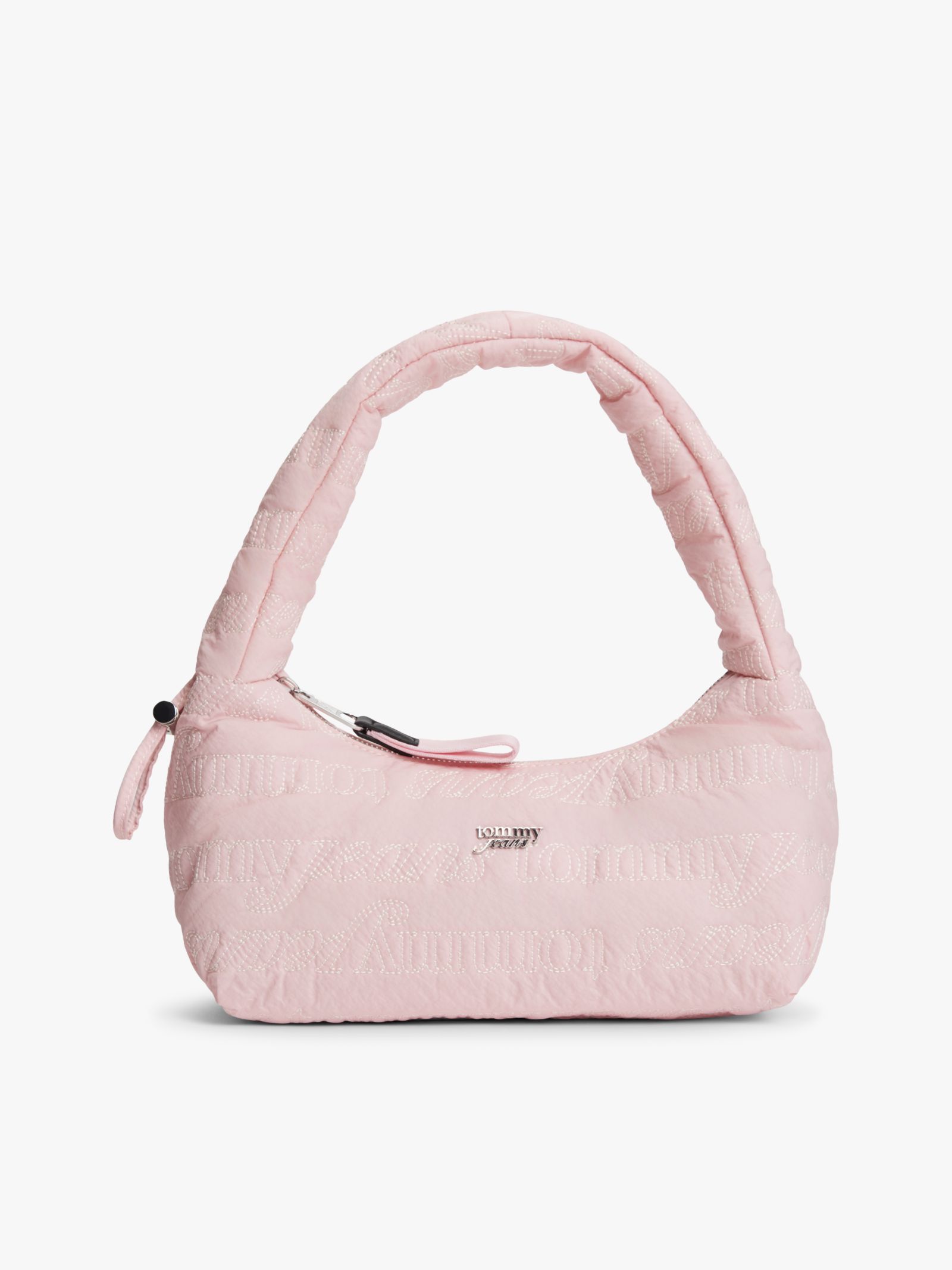 Tommy Jeans Schoudertas met geborduurd repeat logo in roze