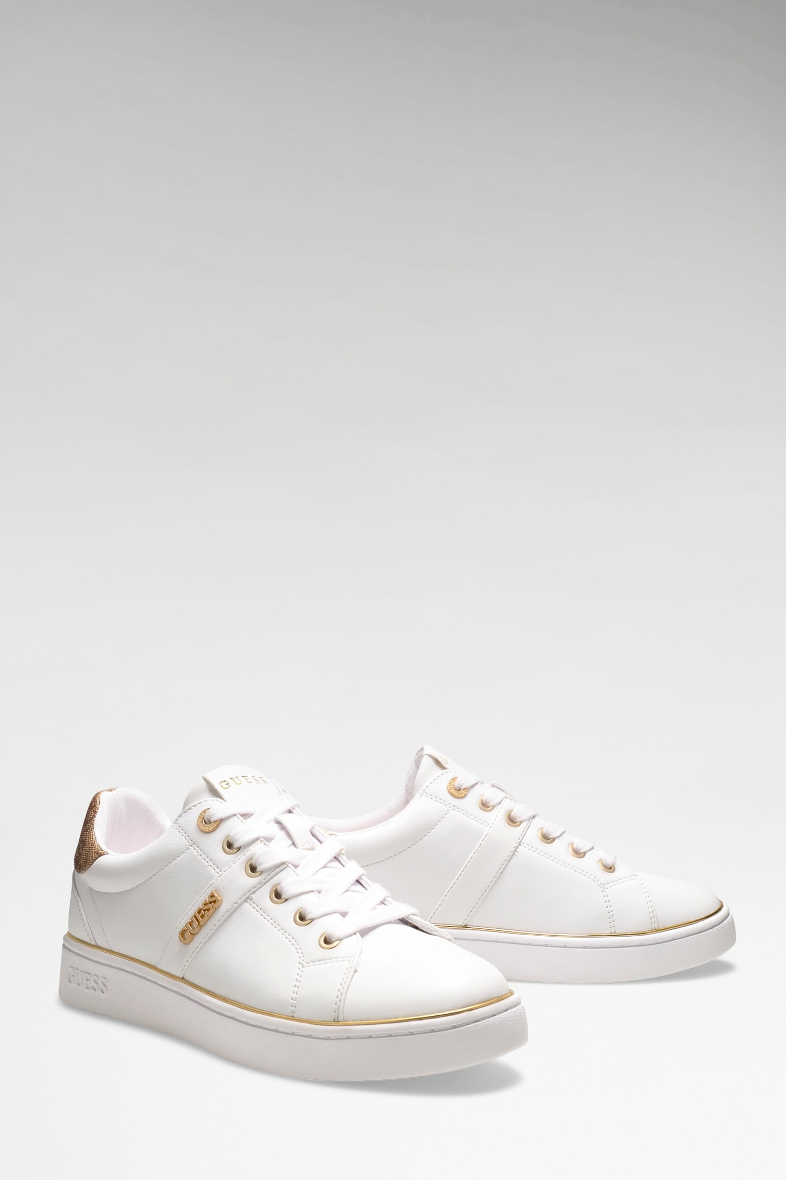 Guess Sneaker Britz 4G-Logo in wit