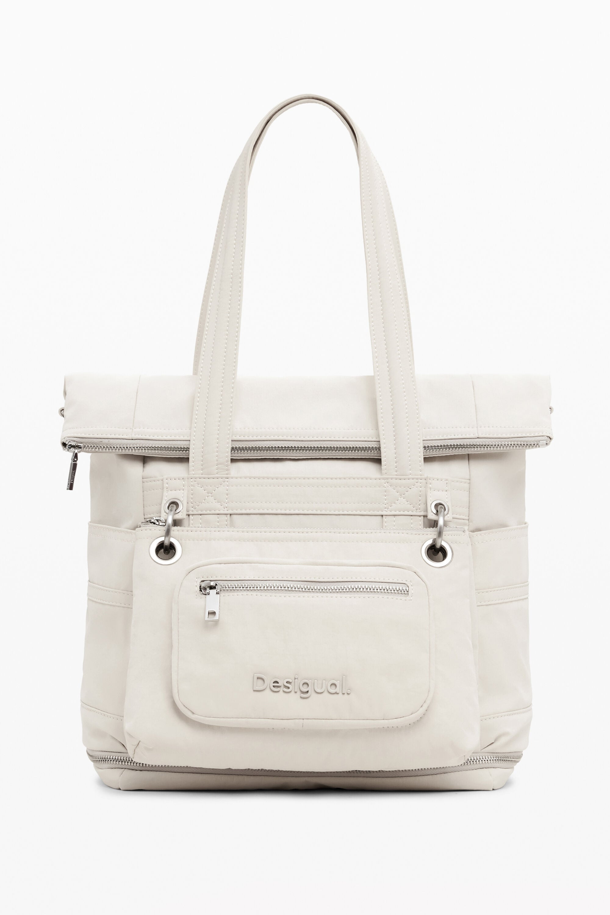 Desigual Grote modulaire rugzak in beige