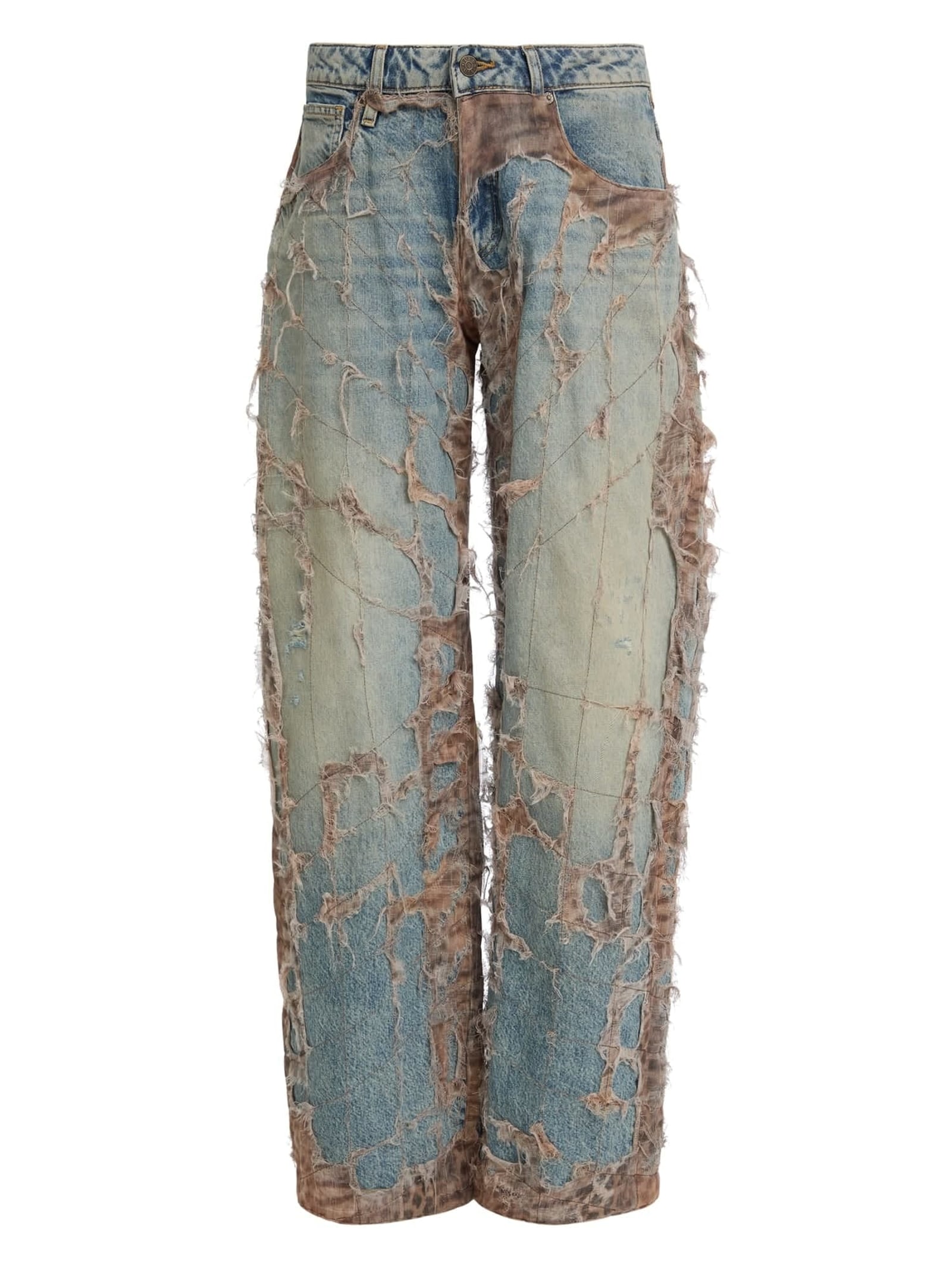 Guess Baggy Jeans Met Normale Taille in blauw