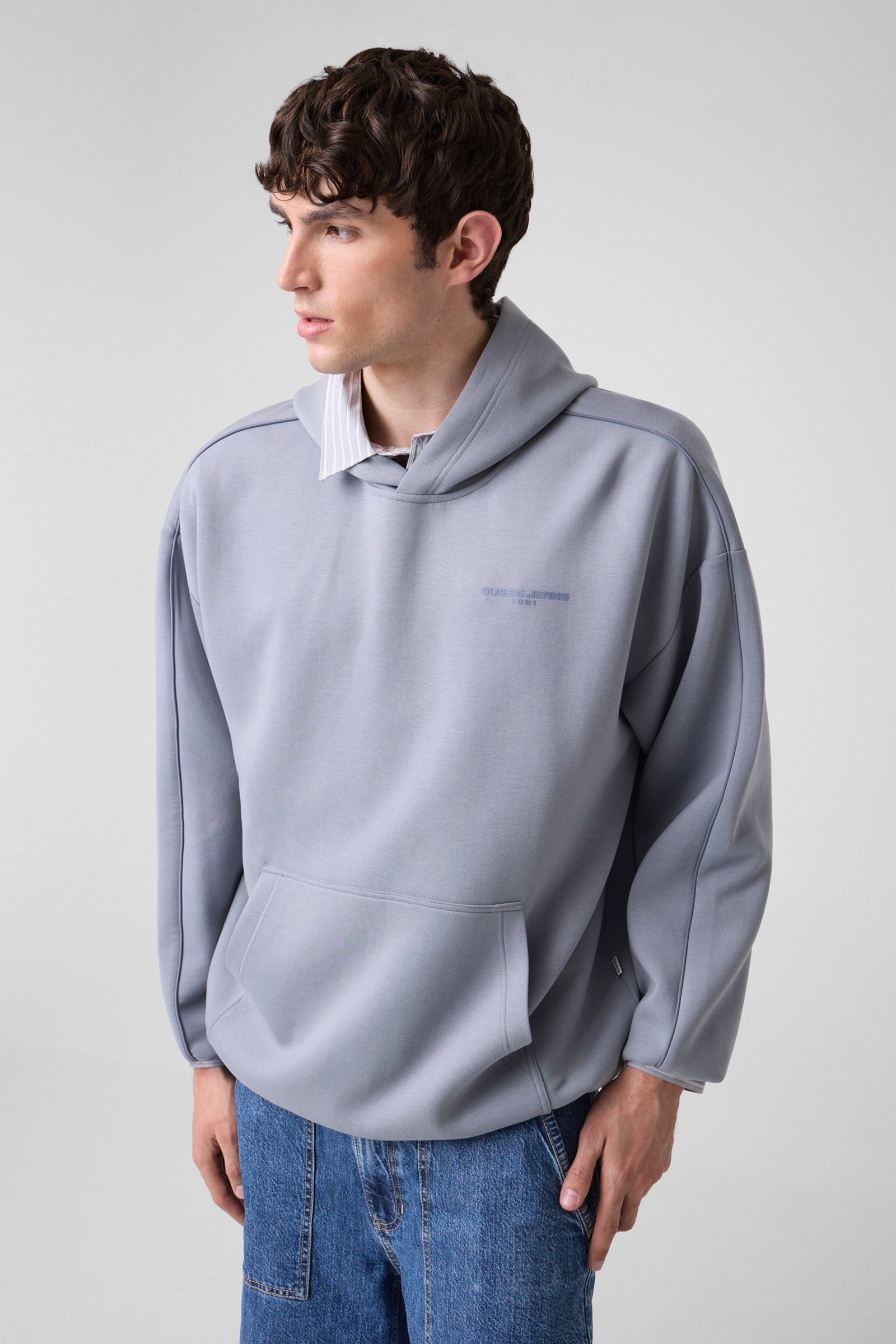 Guess Sweatshirt Van Viscosemix for men in blauw