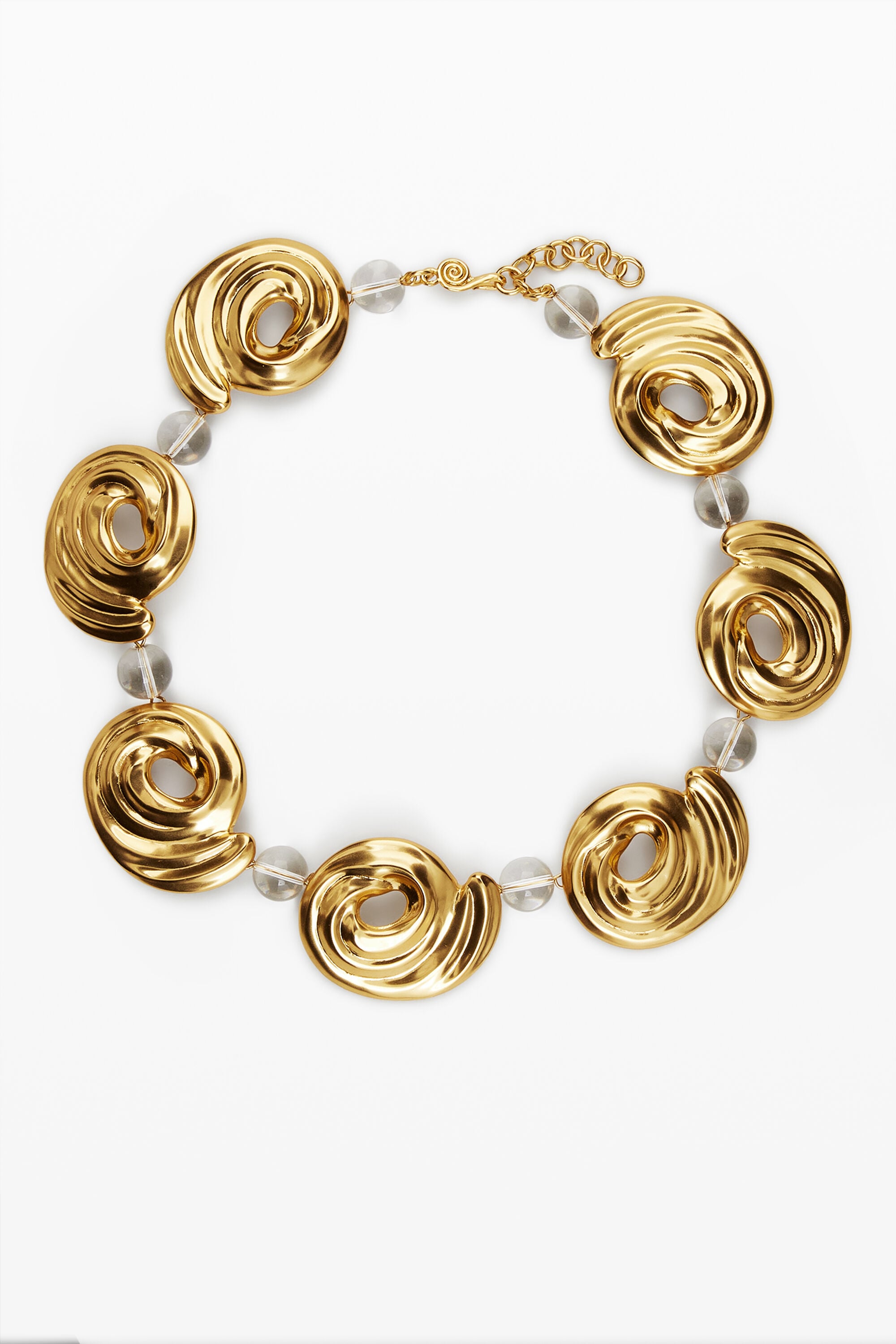 Desigual Halsketting spiralen goud verguld Zalio