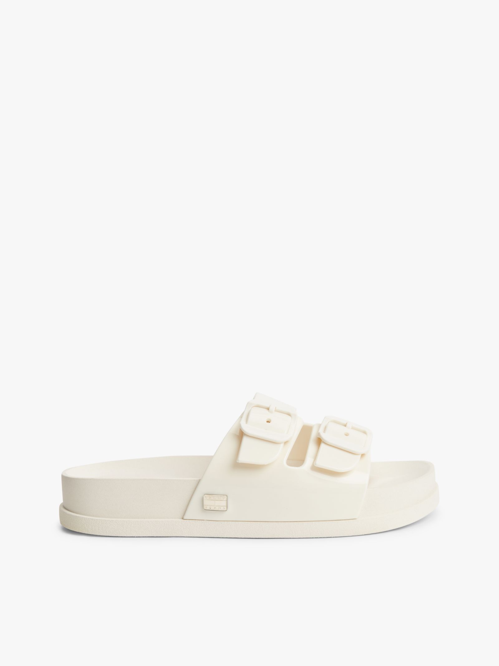 Tommy Jeans Jelly Slipper met dubbele gespsluiting