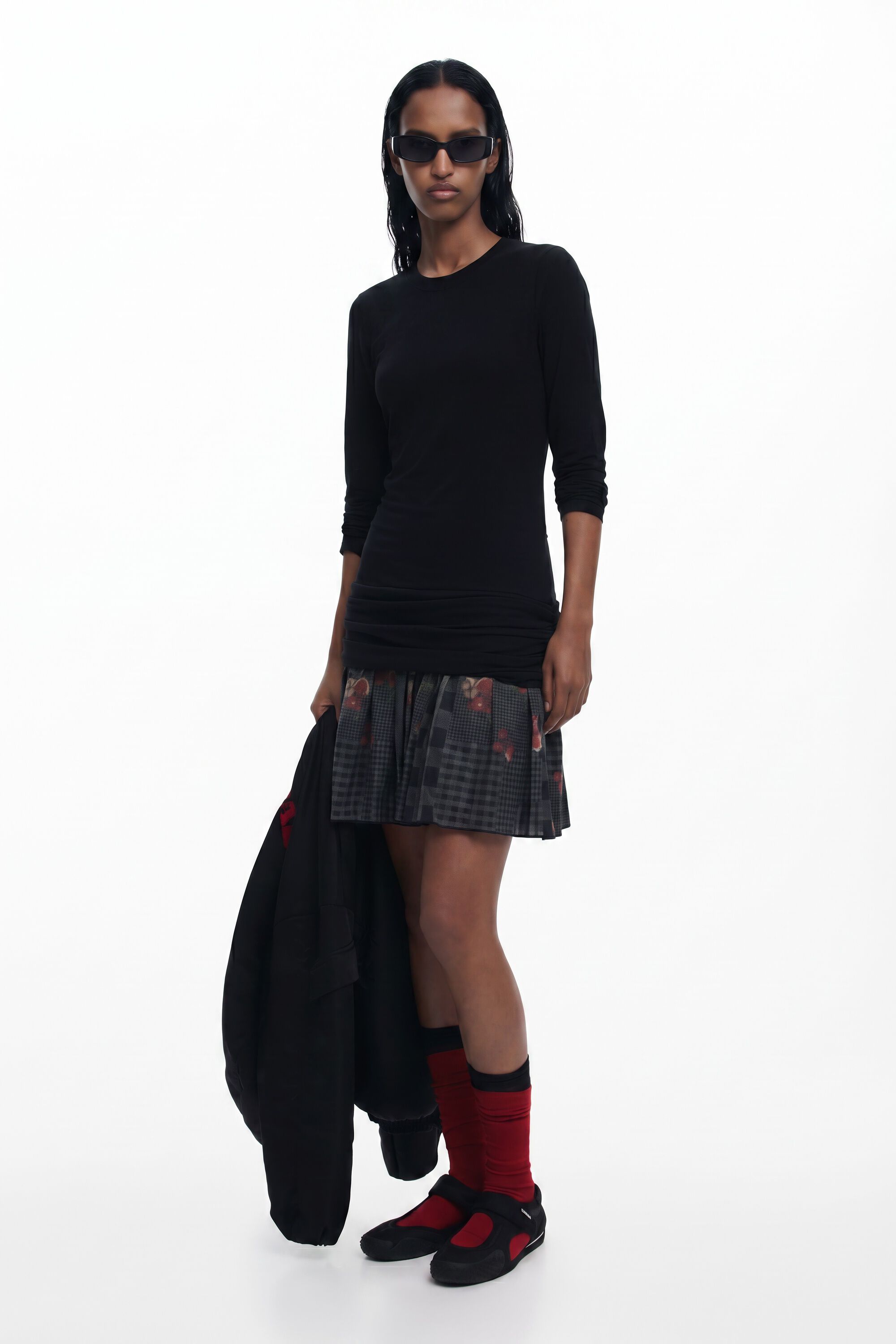 Desigual Jurk met twee-in-één effect