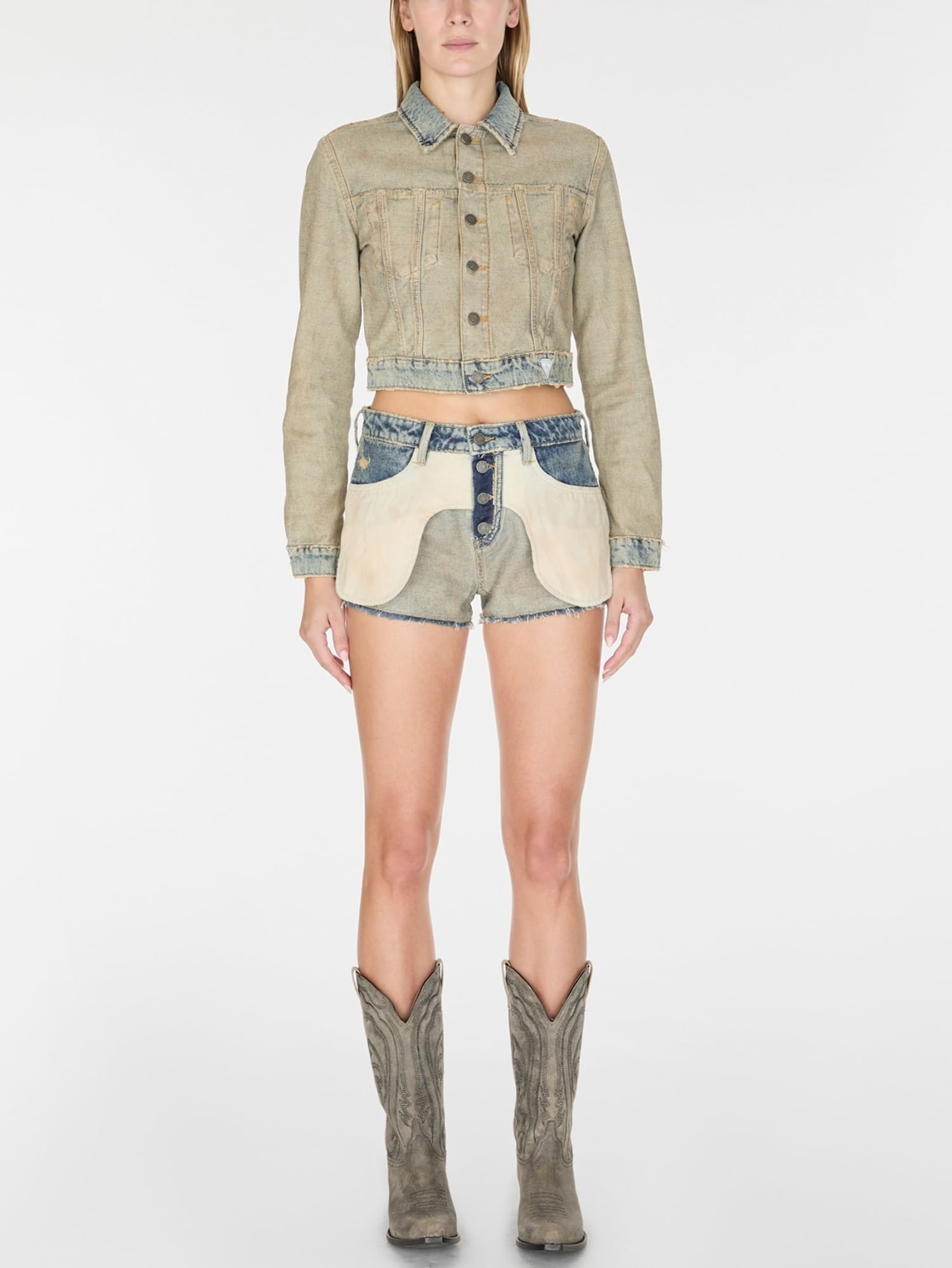 Guess Tweezijdig Draagbaar Denim Truckerjack